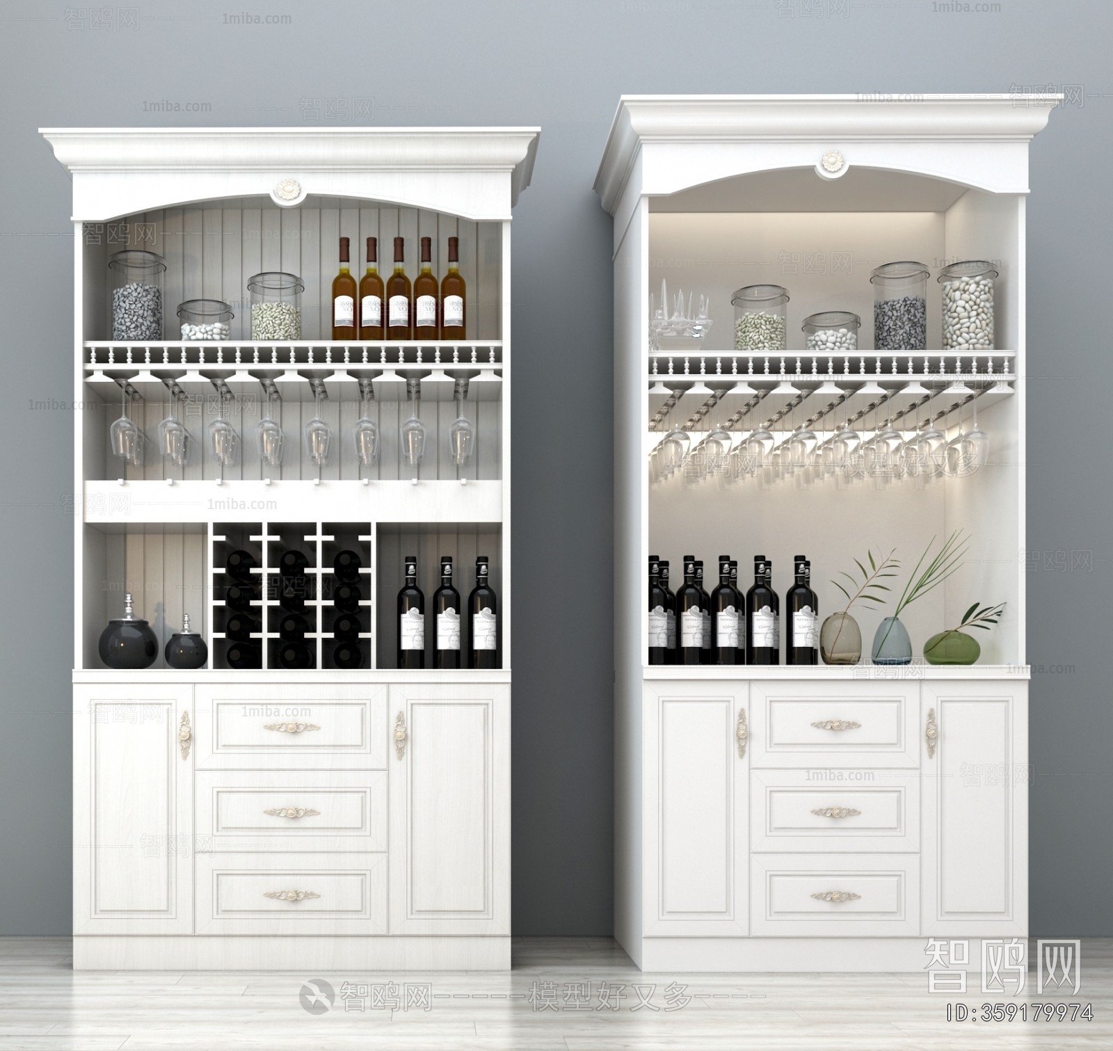 European Style Wine Cabinet