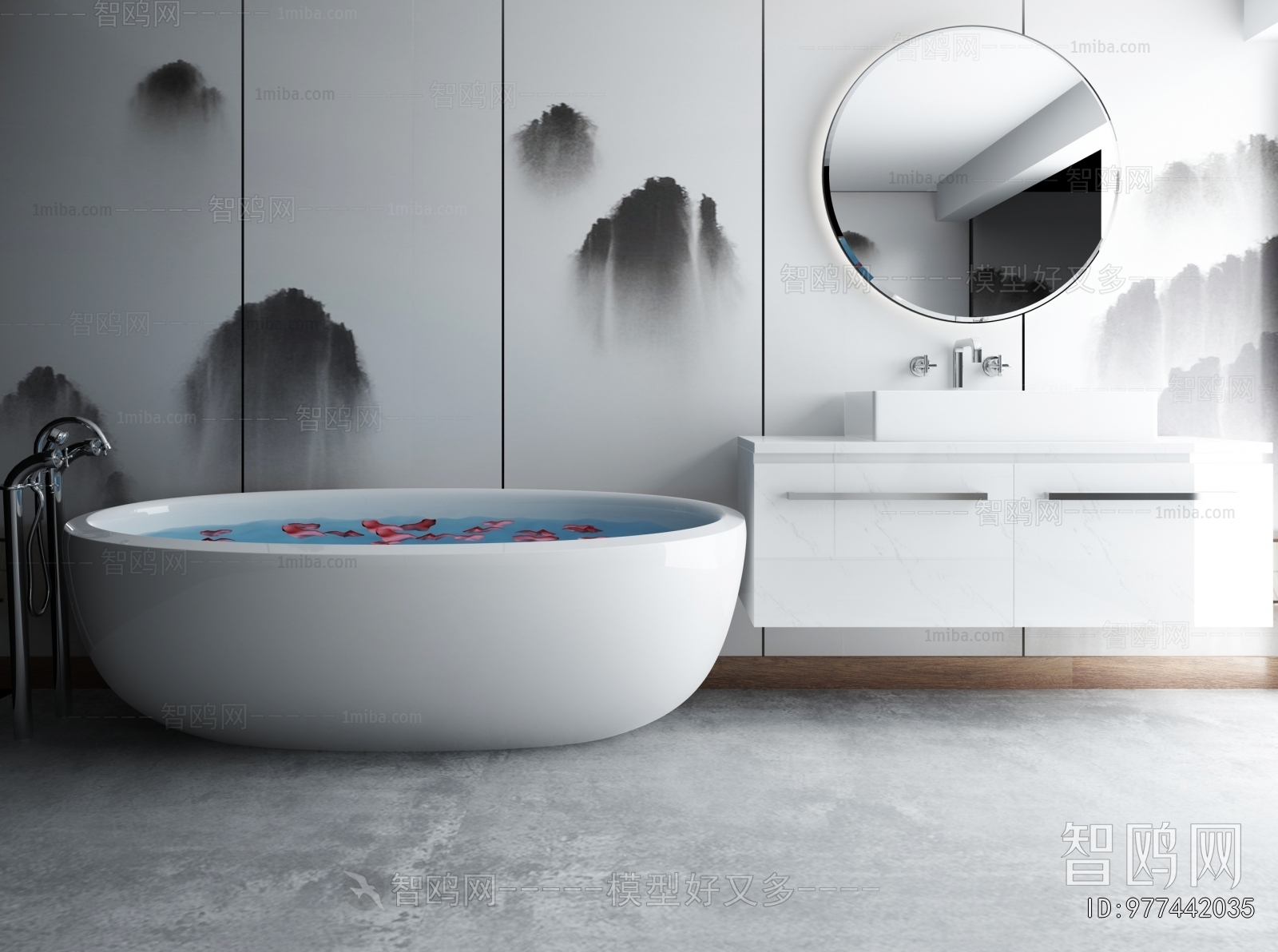 New Chinese Style Bathtub