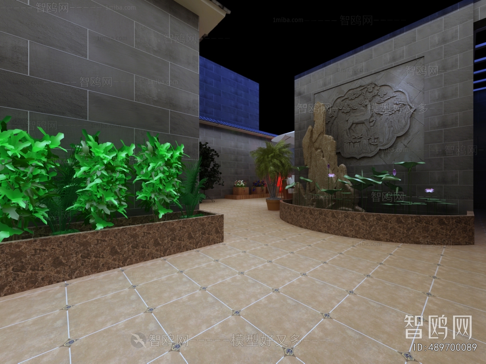 New Chinese Style Courtyard/landscape