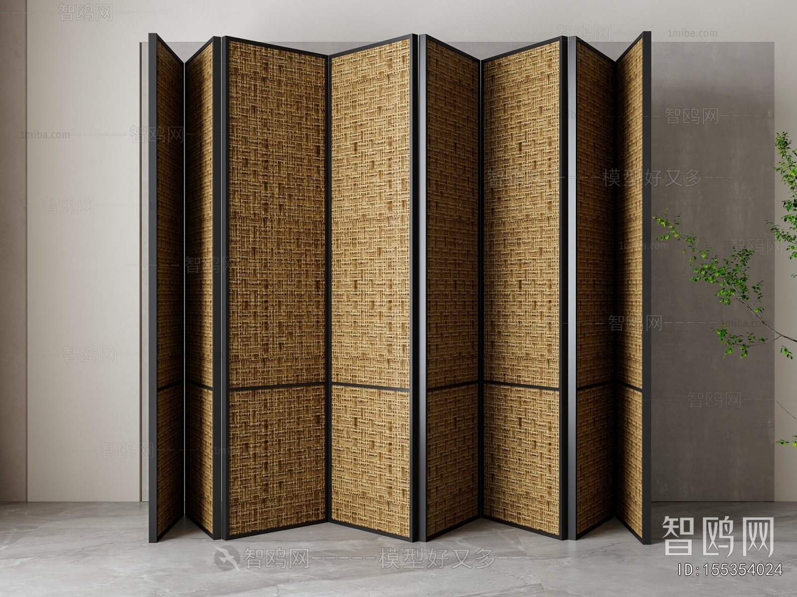 New Chinese Style Wooden Screen Partition