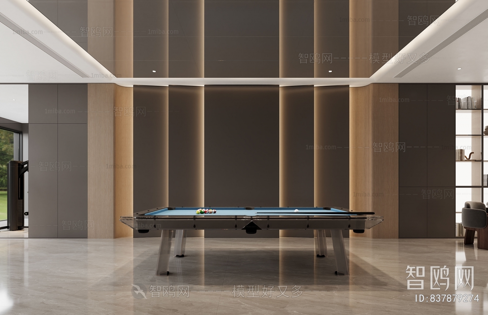 Modern Billiards Room