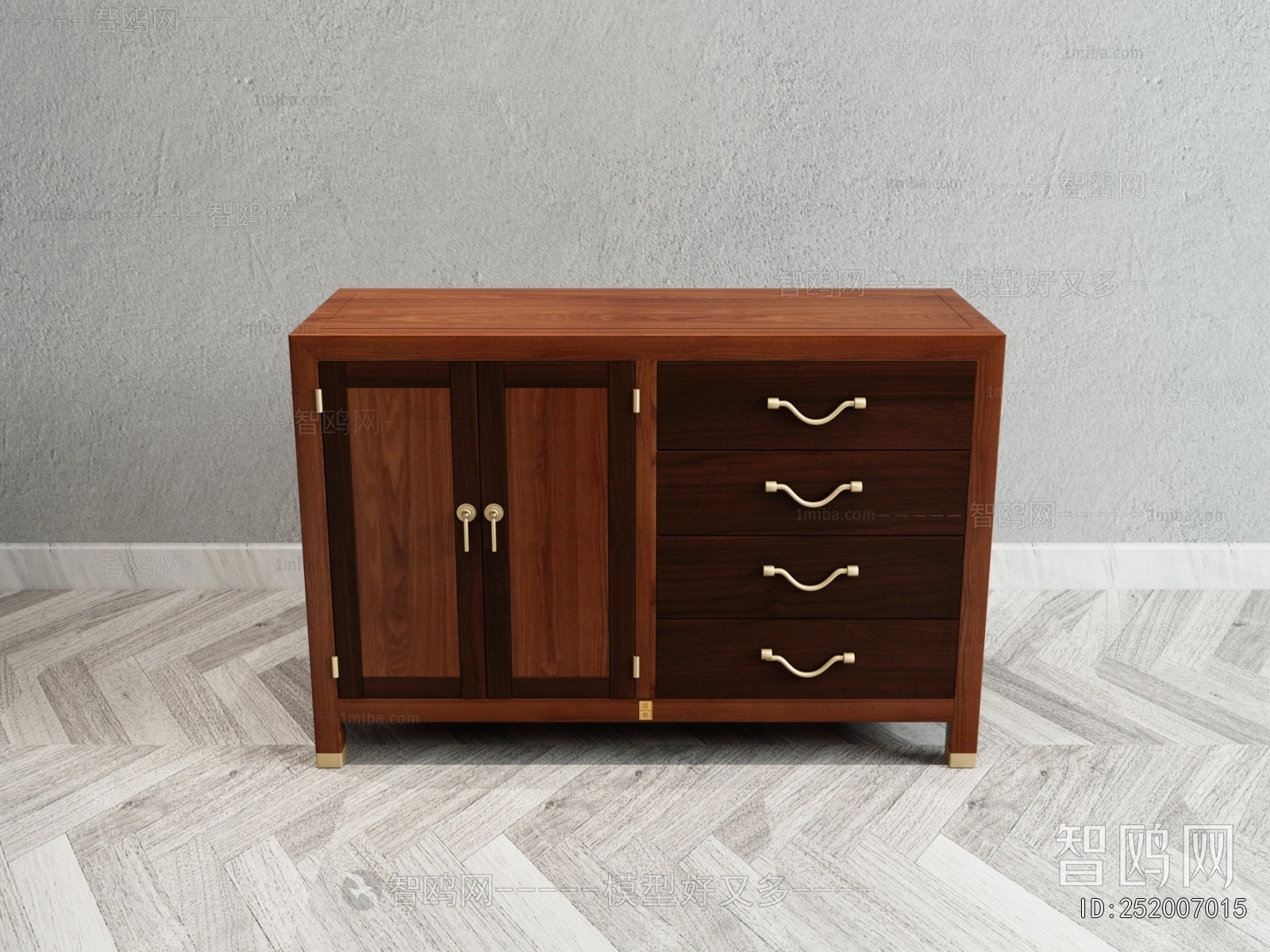 New Chinese Style Side Cabinet