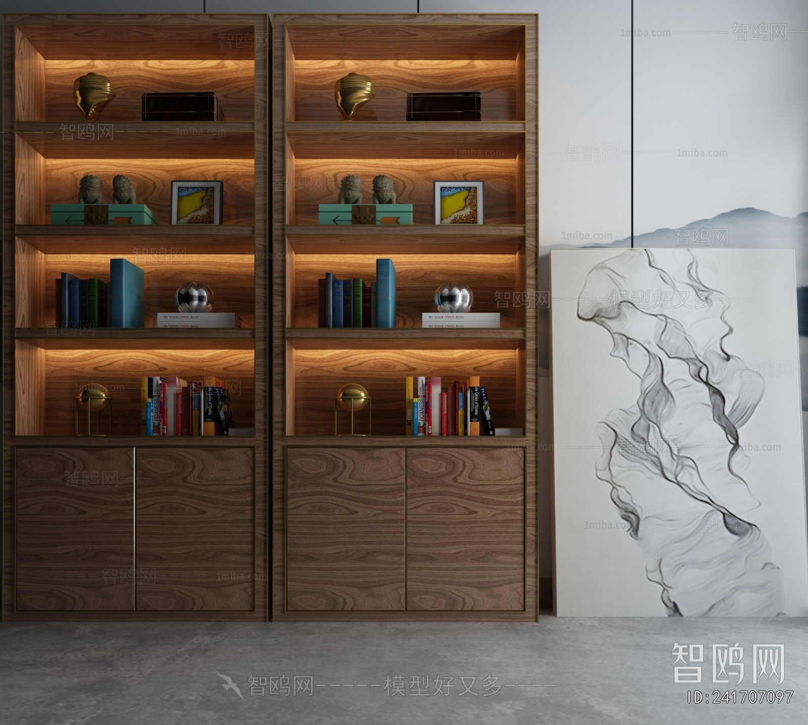 New Chinese Style Bookcase