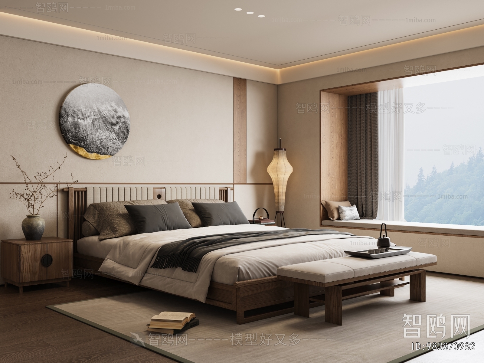 New Chinese Style Bedroom