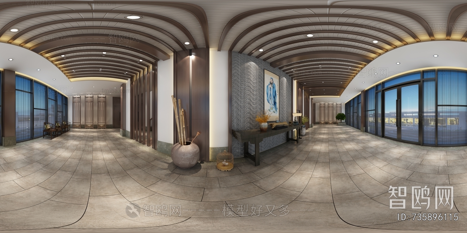 New Chinese Style Lobby Hall