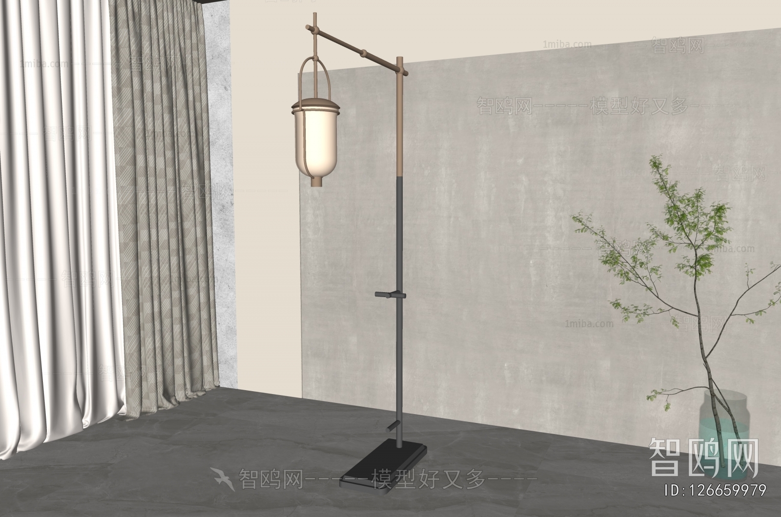 New Chinese Style Floor Lamp