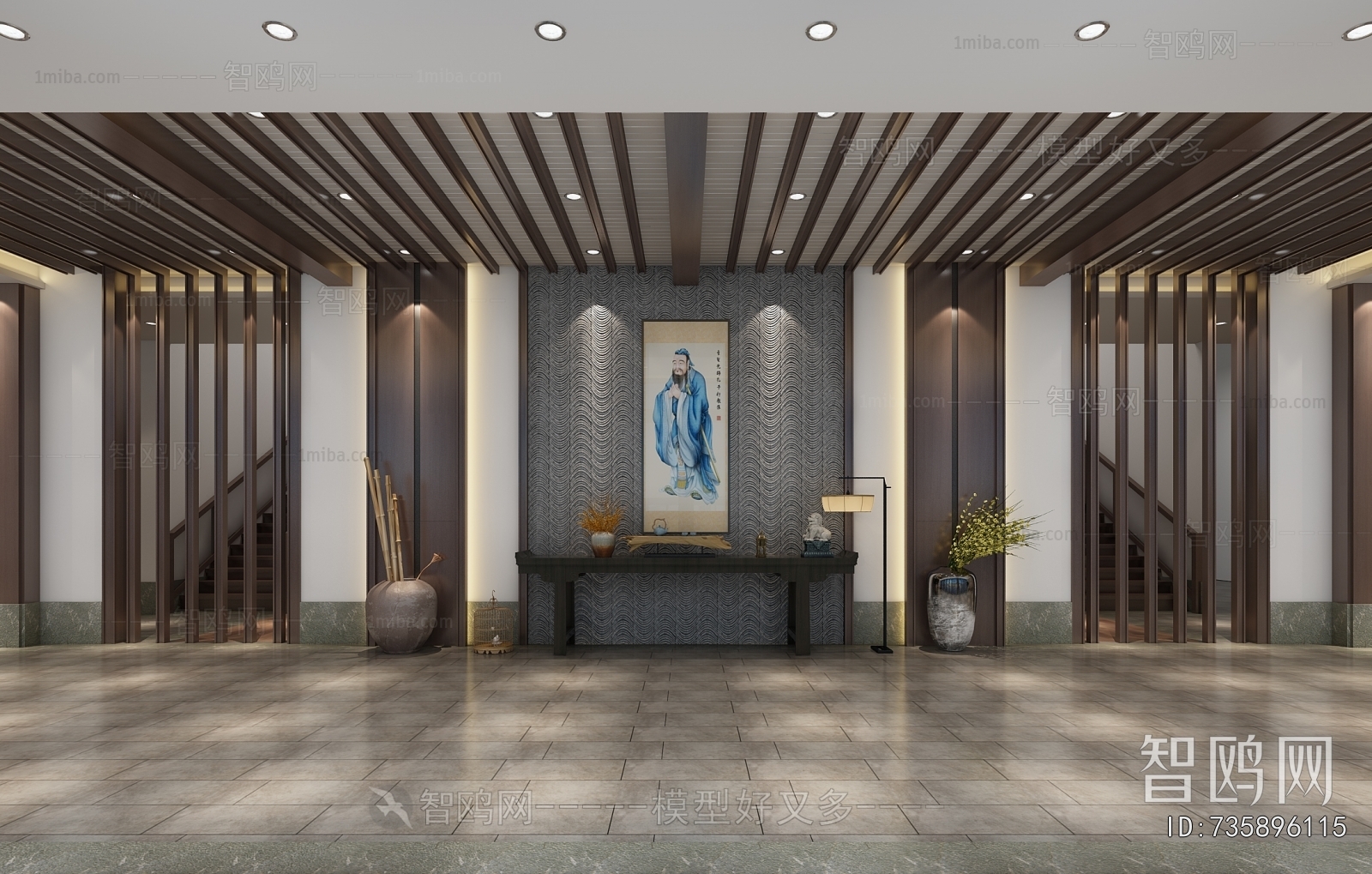 New Chinese Style Lobby Hall