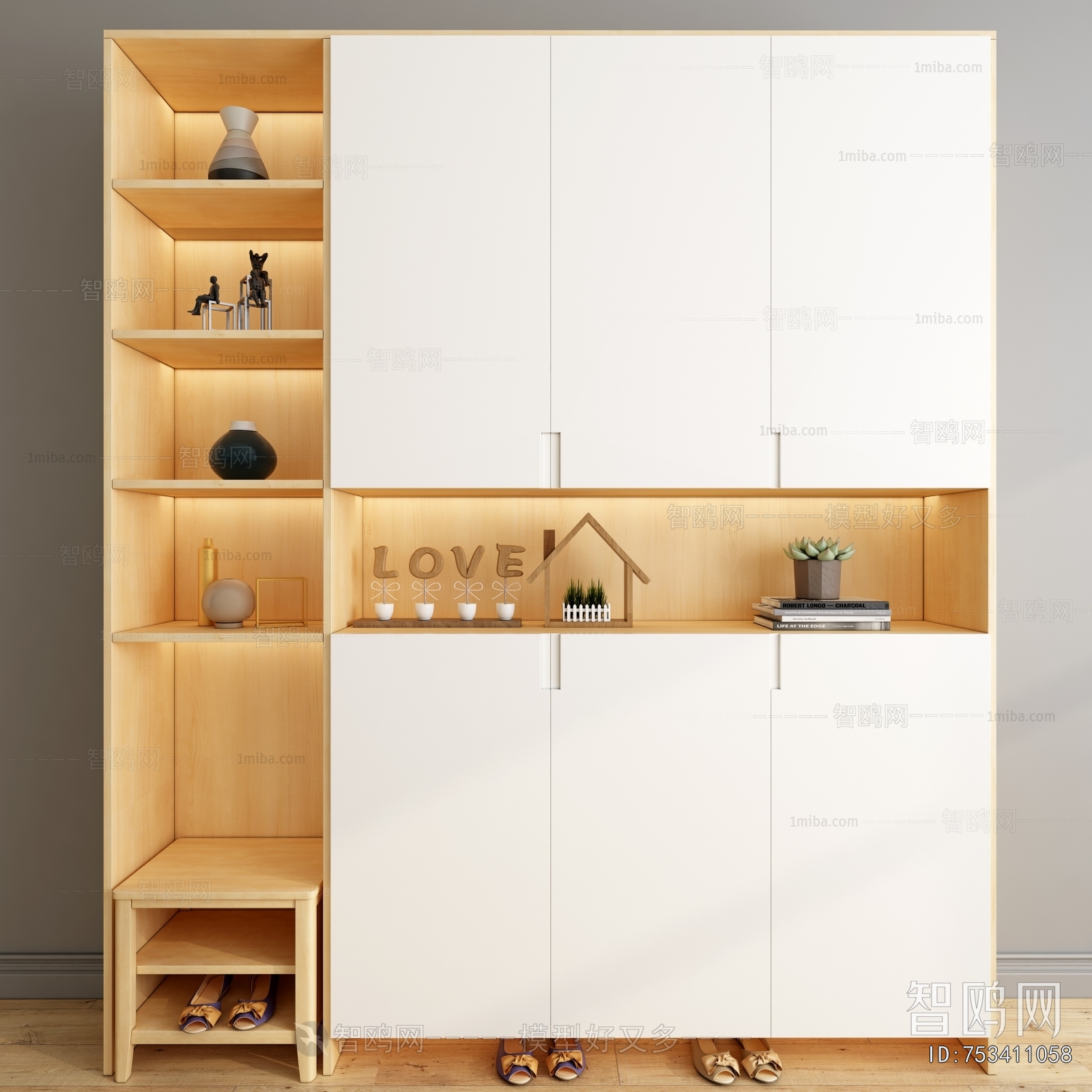 Nordic Style Shoe Cabinet