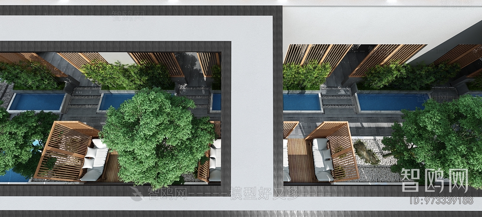 New Chinese Style Courtyard/landscape