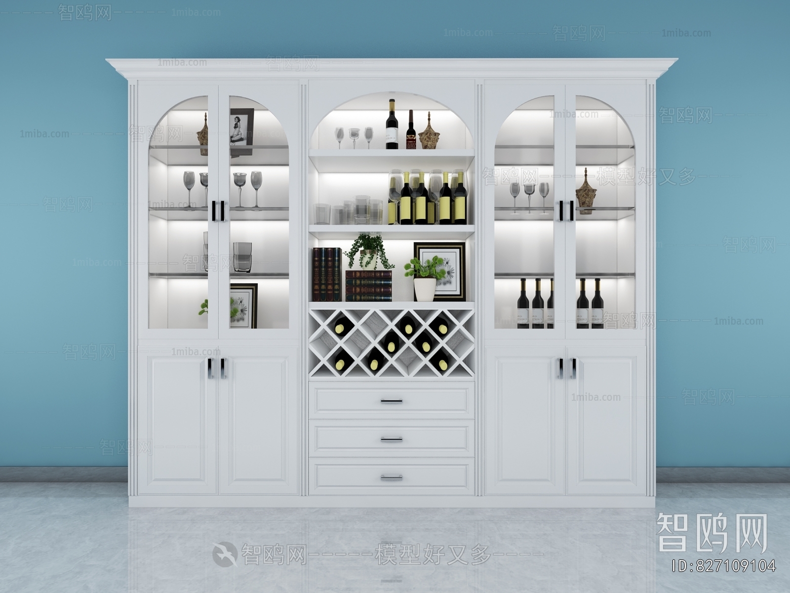 European Style Wine Cabinet