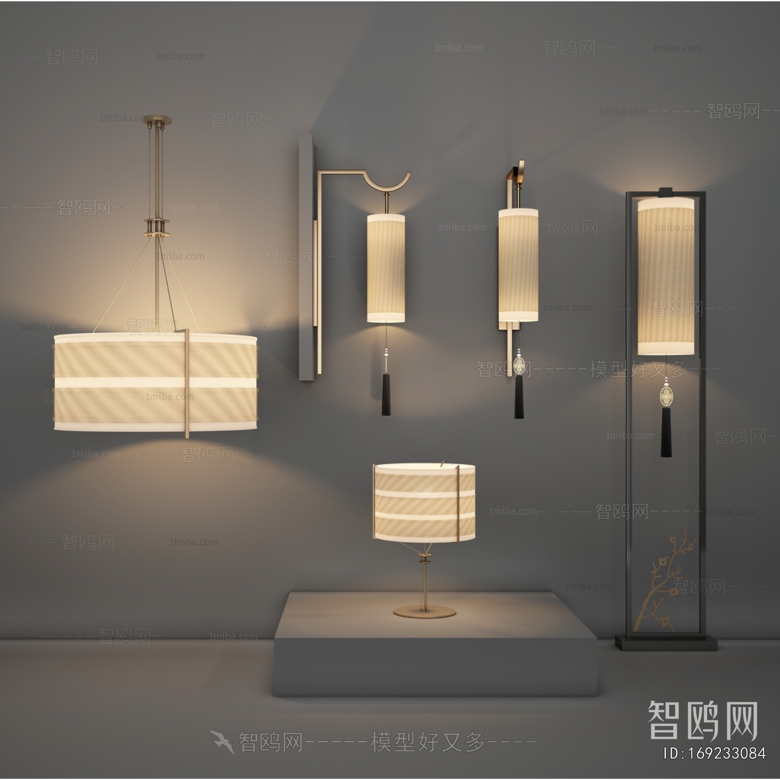 New Chinese Style Wall Lamp