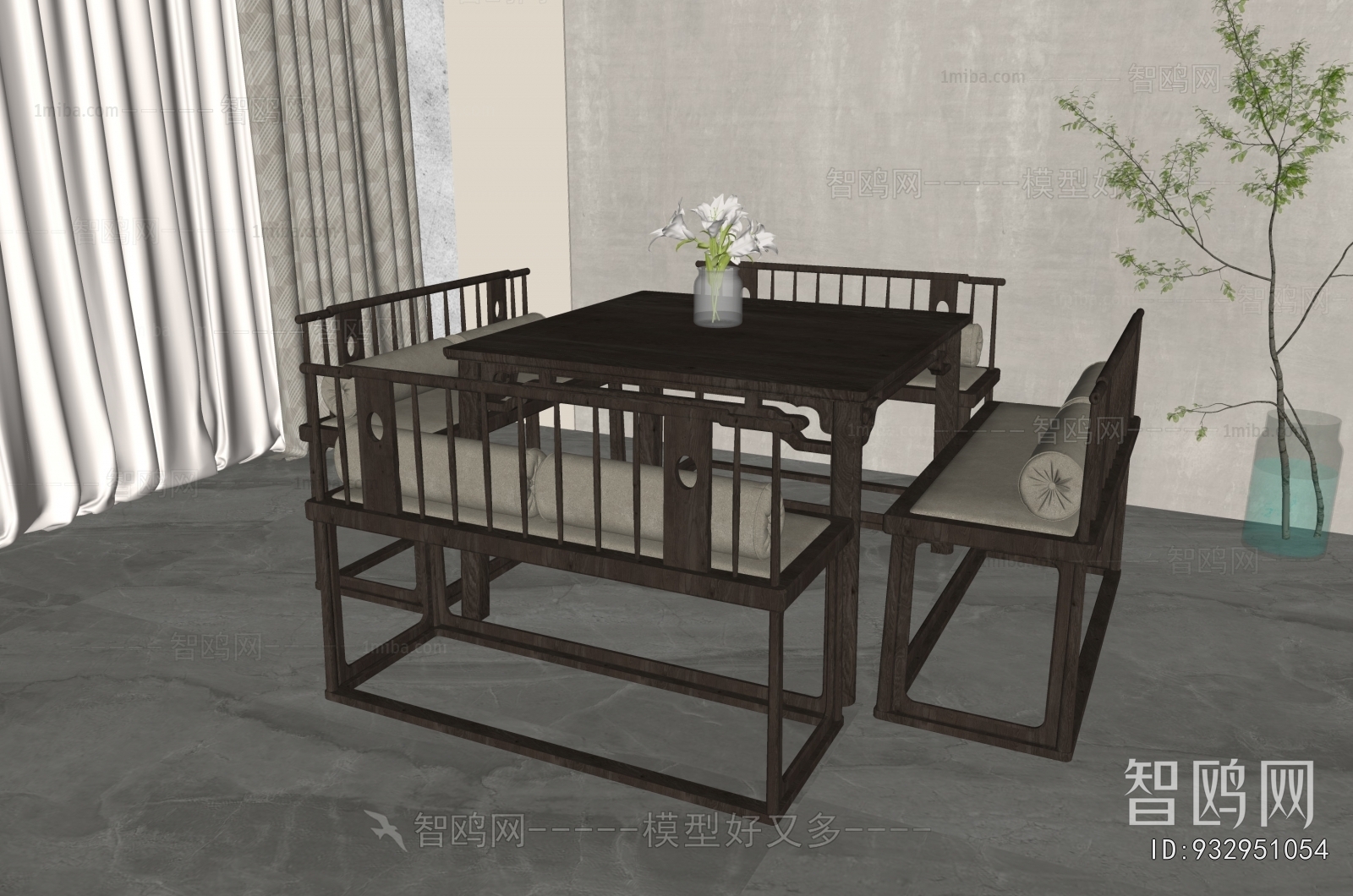 New Chinese Style Dining Table And Chairs