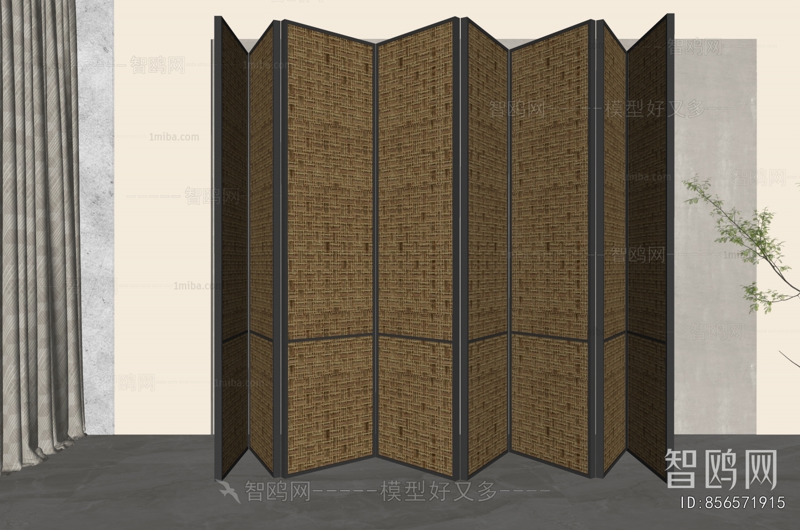 New Chinese Style Wooden Screen Partition