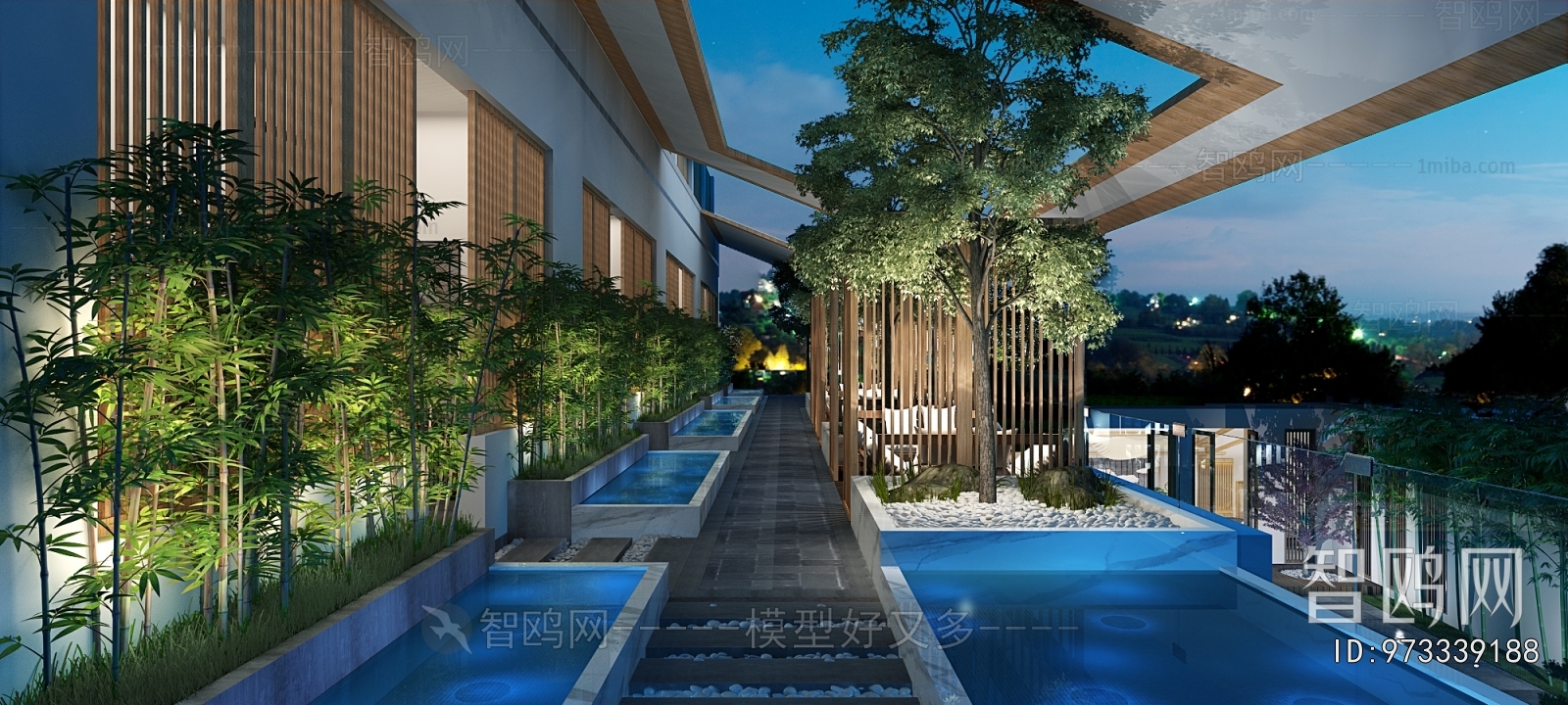 New Chinese Style Courtyard/landscape