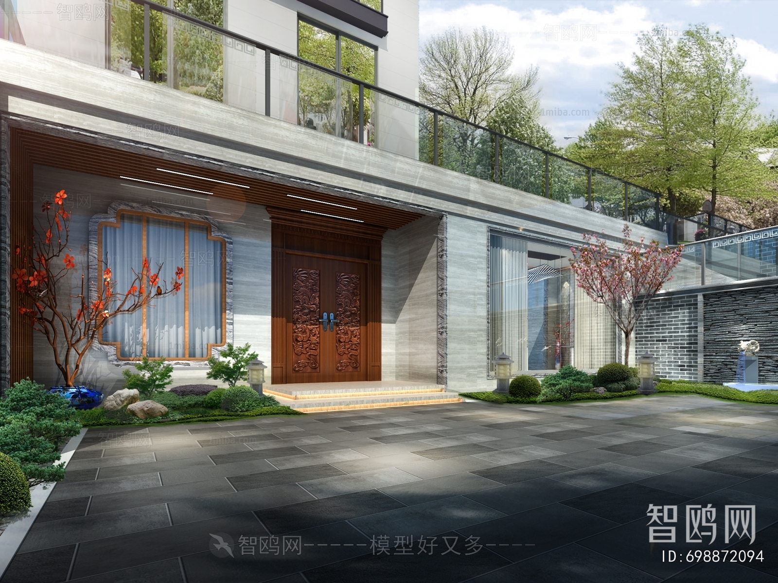 New Chinese Style Courtyard/landscape