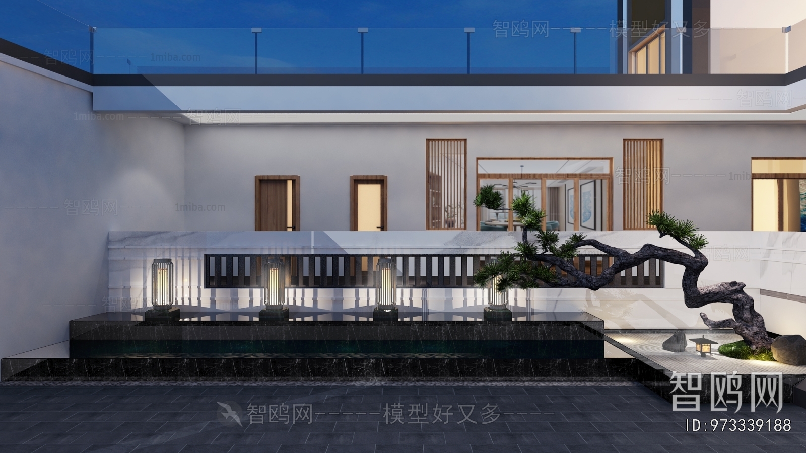 New Chinese Style Courtyard/landscape