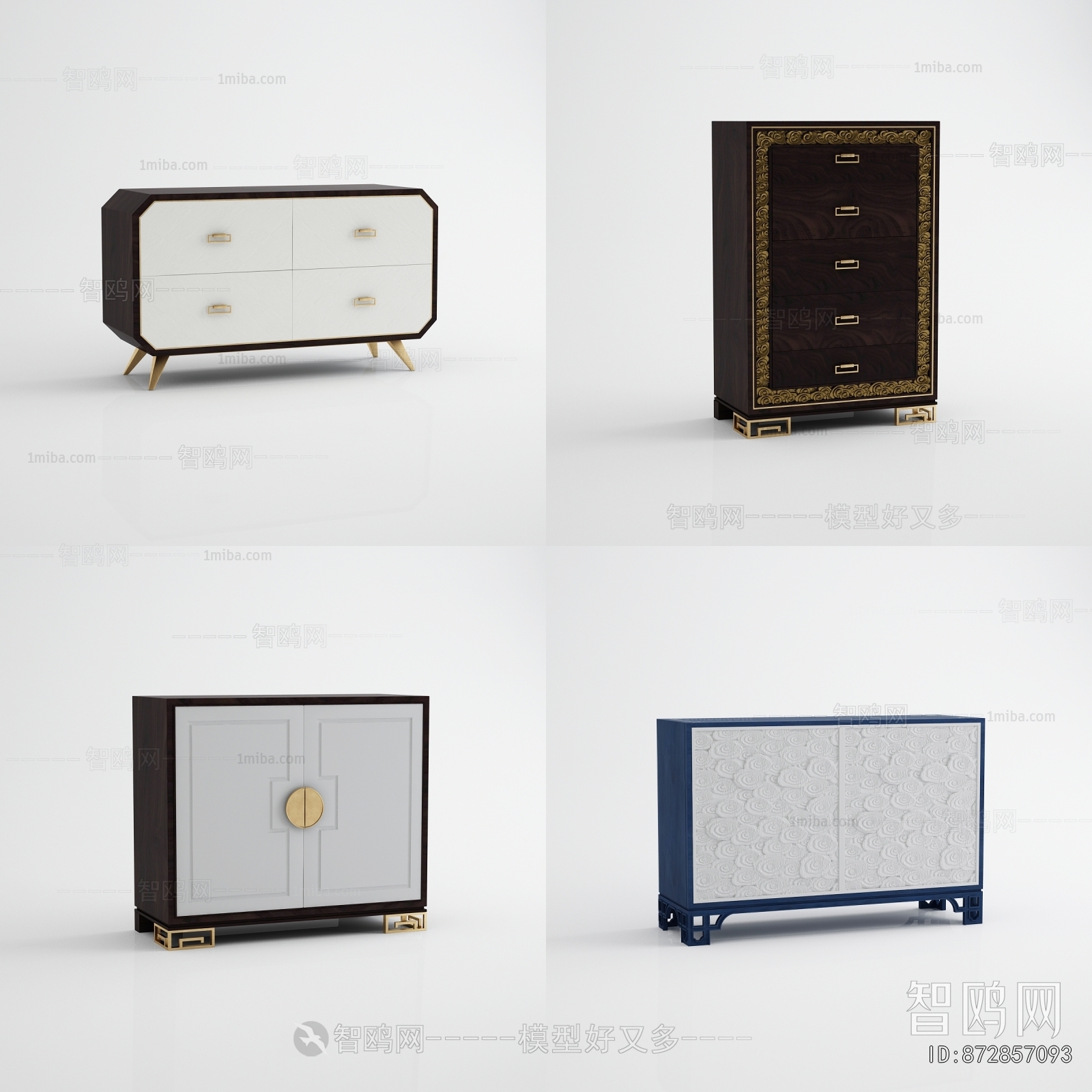 New Chinese Style Side Cabinet