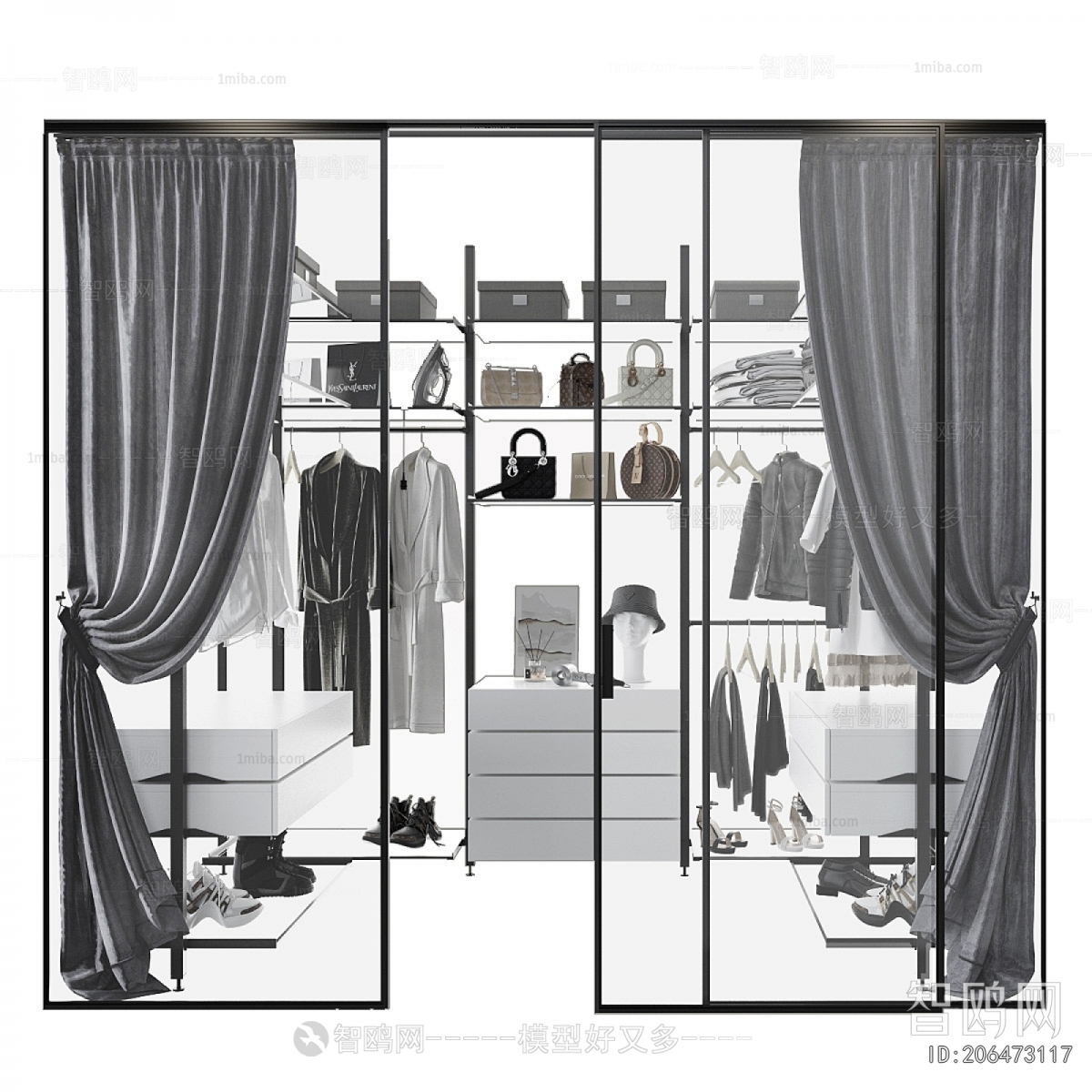 Modern Clothes Storage Area