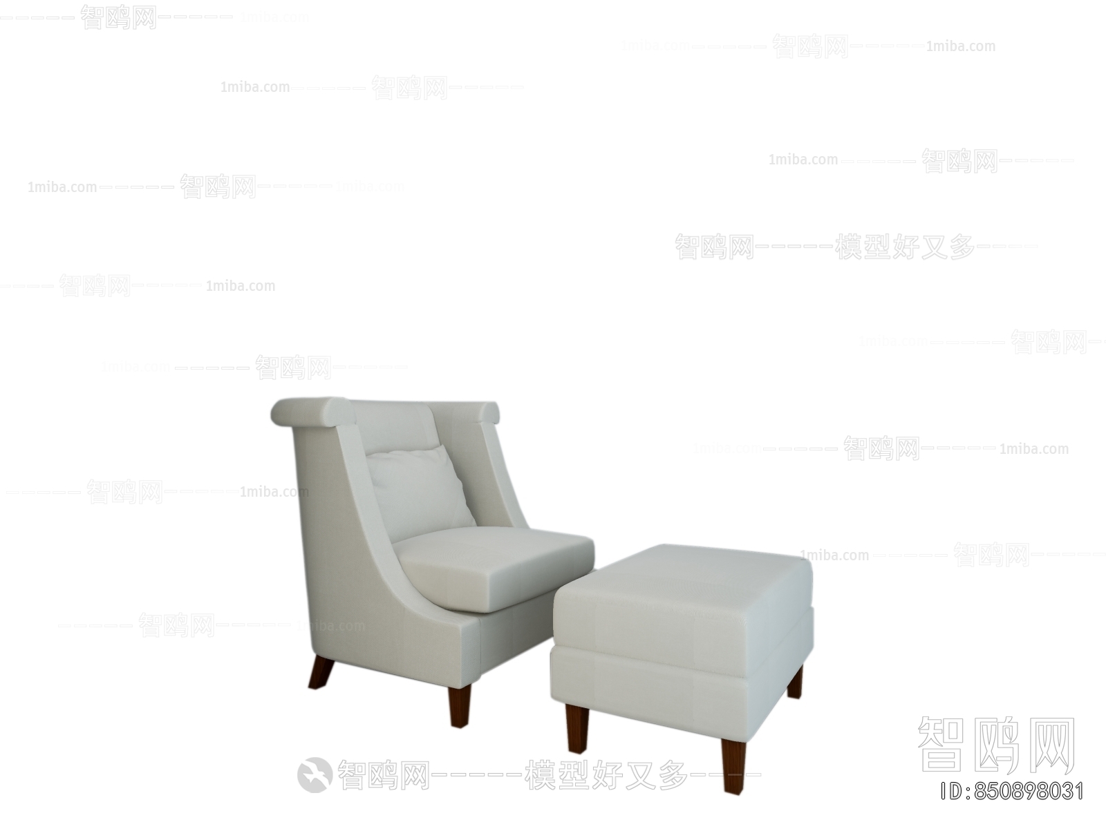 Simple European Style Single Sofa