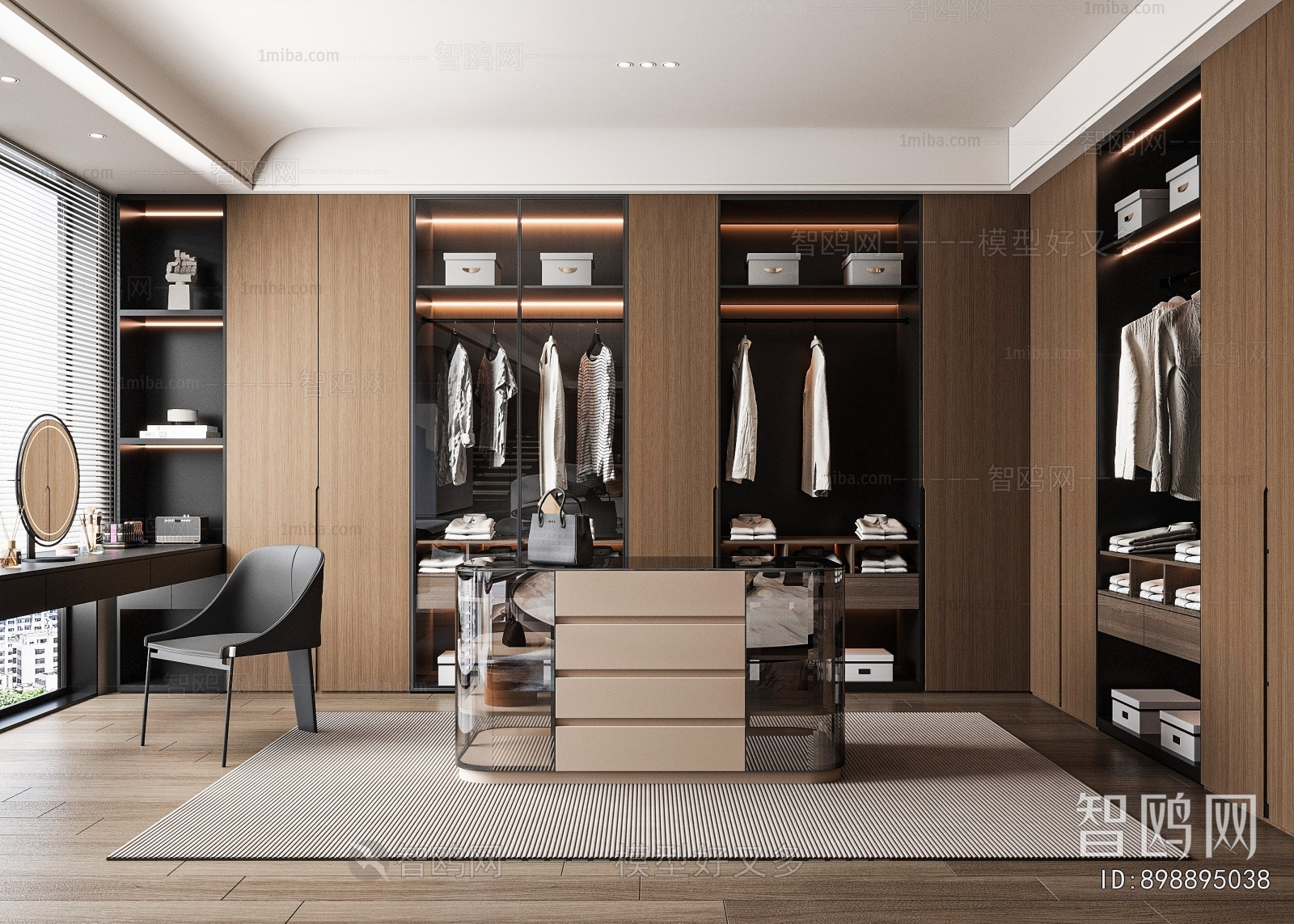 Modern Clothes Storage Area