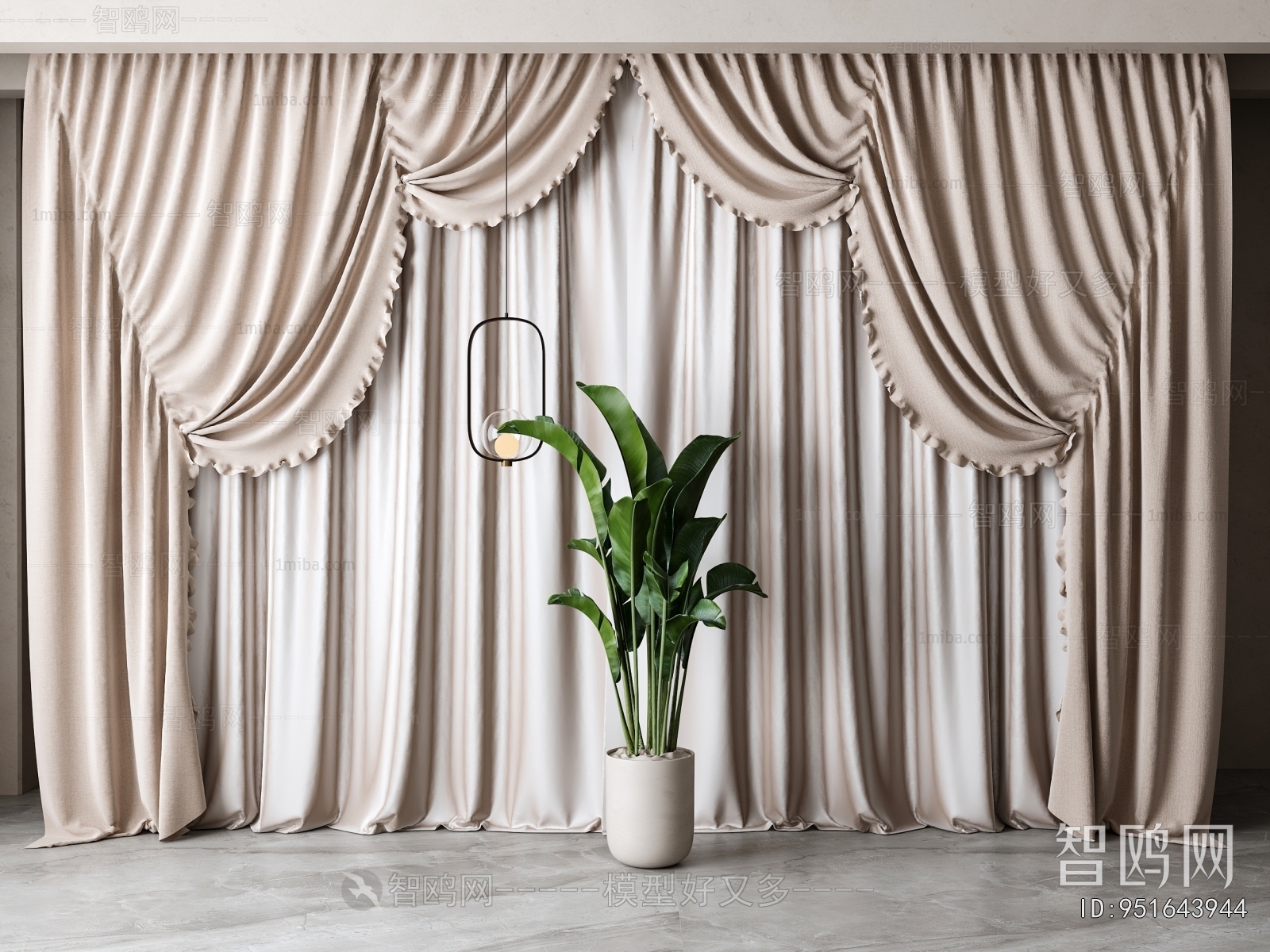 Simple European Style The Curtain