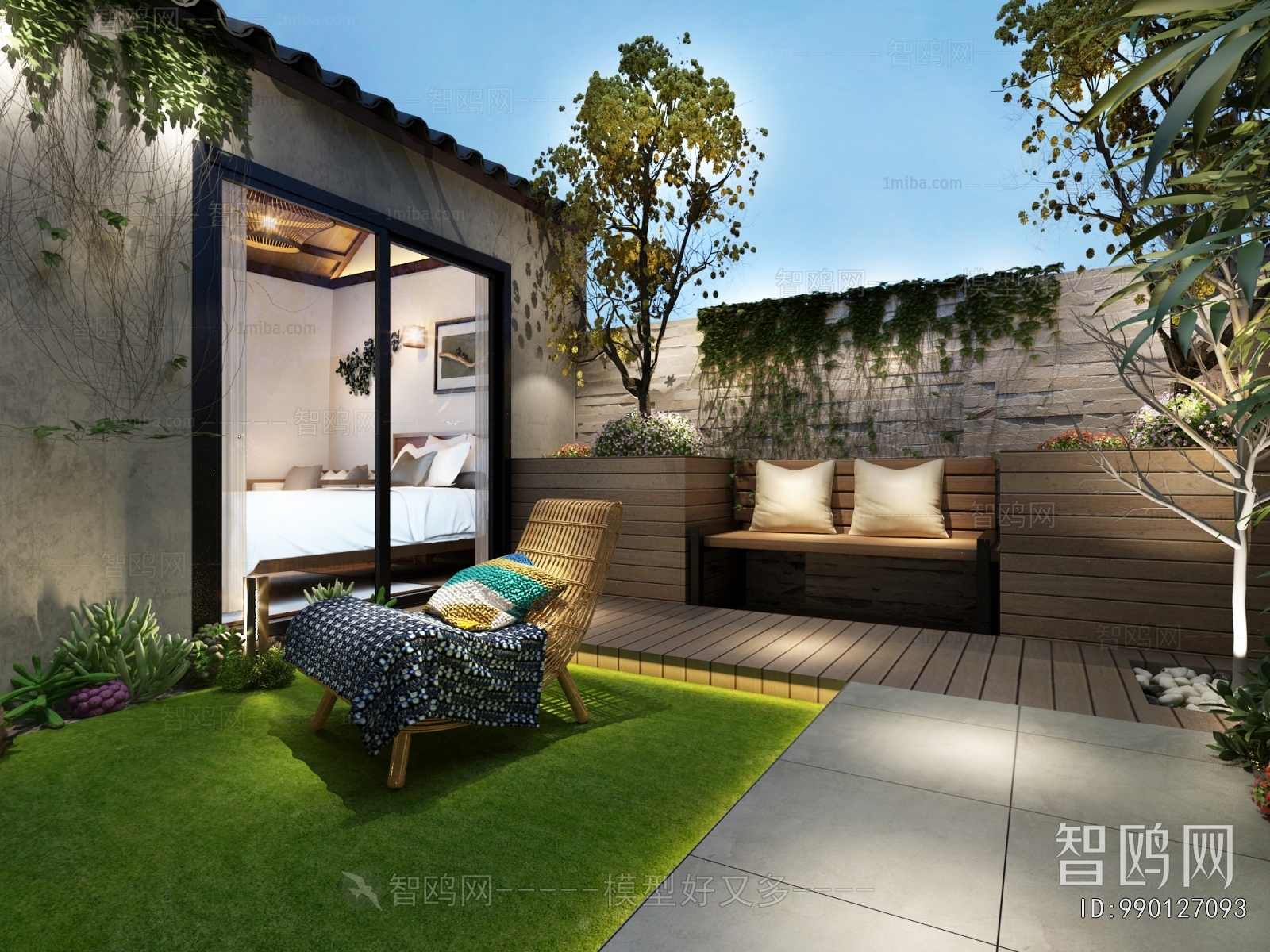 New Chinese Style Courtyard/landscape