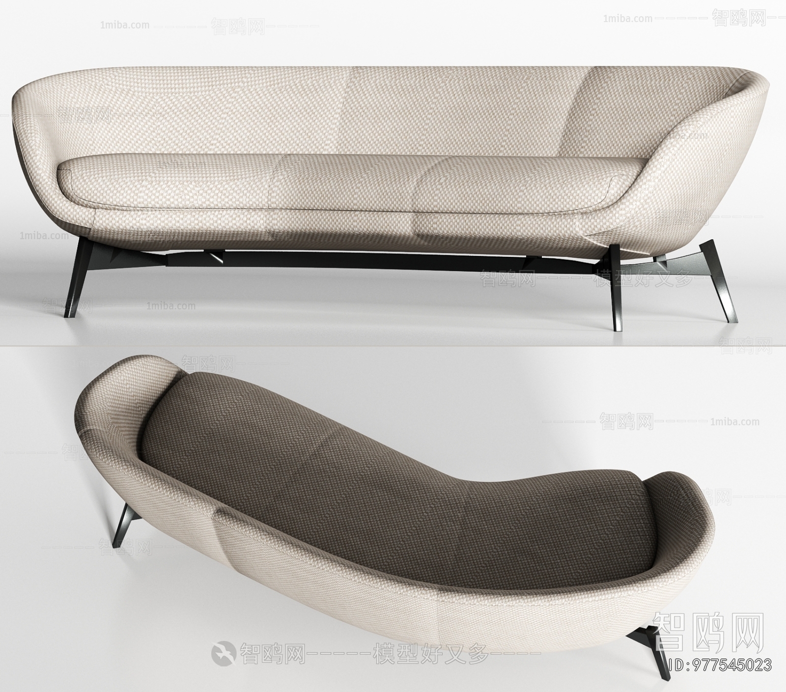 Modern Curved Sofa