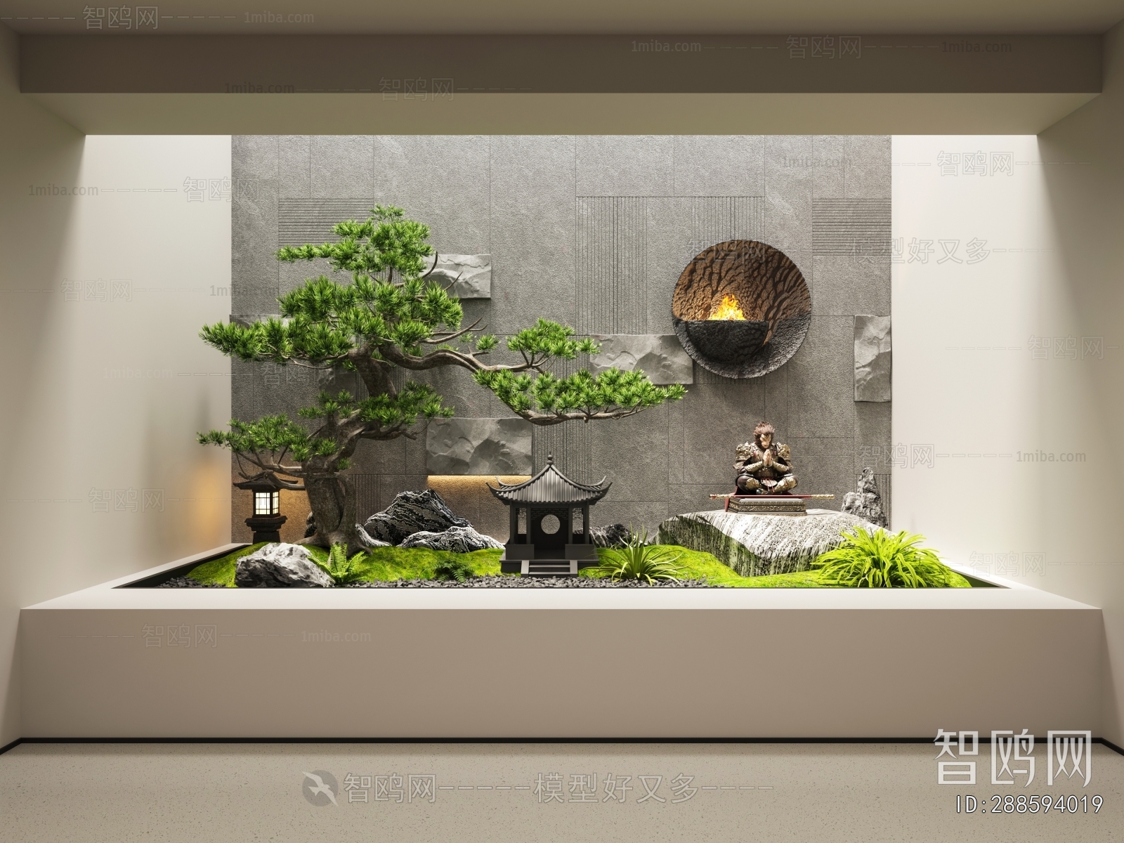 New Chinese Style Plant Landscaping