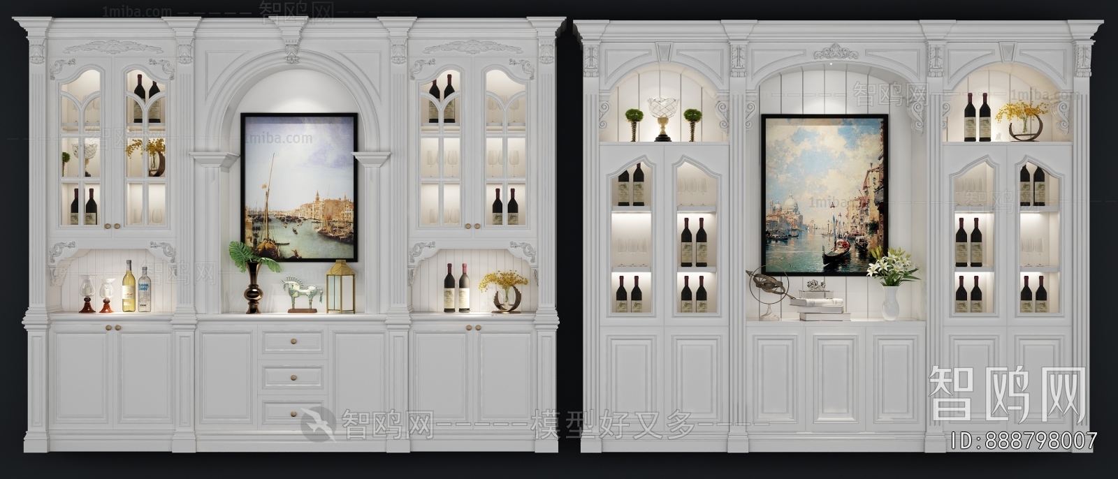 European Style Wine Cabinet