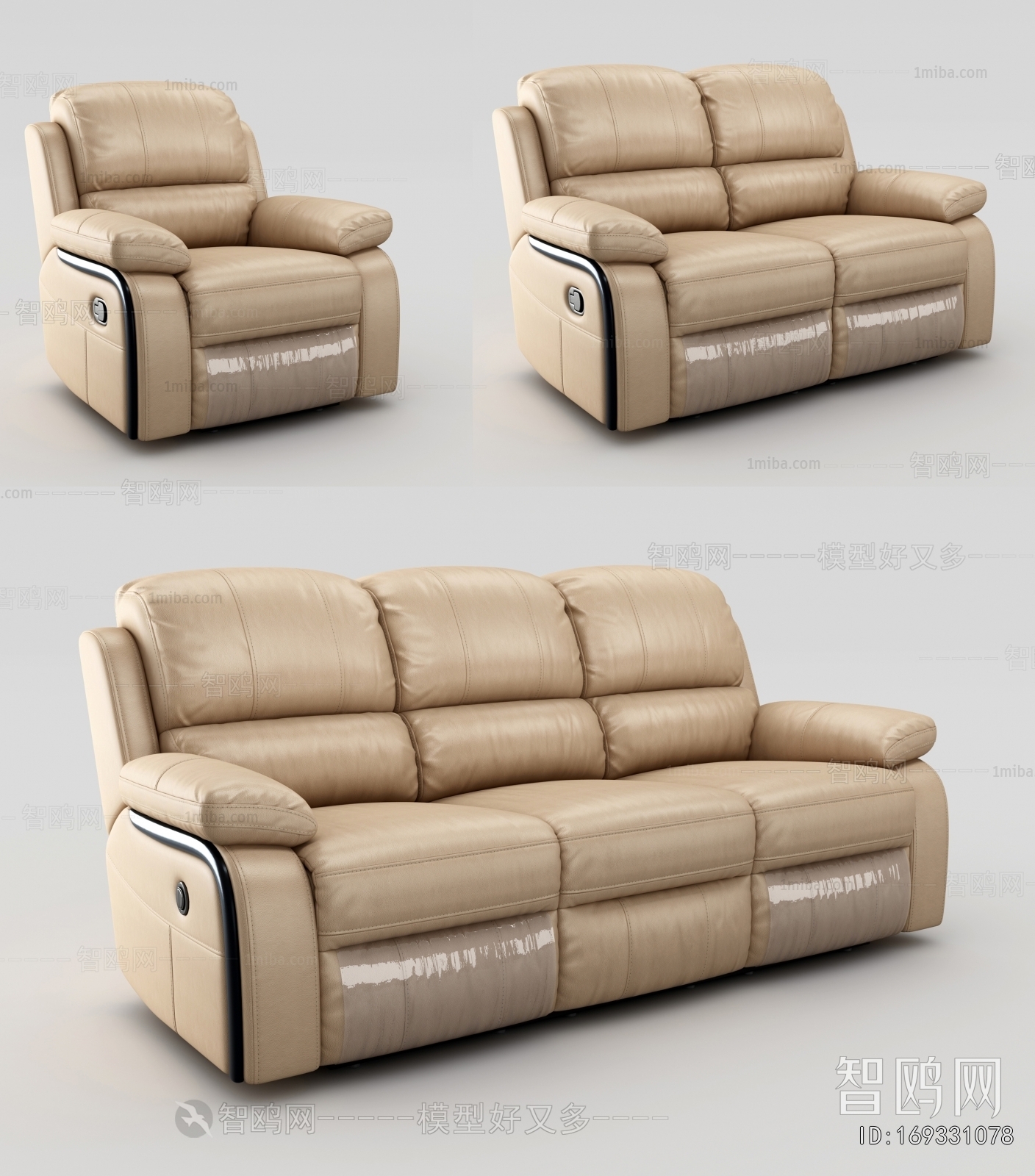 Modern Three-seat Sofa