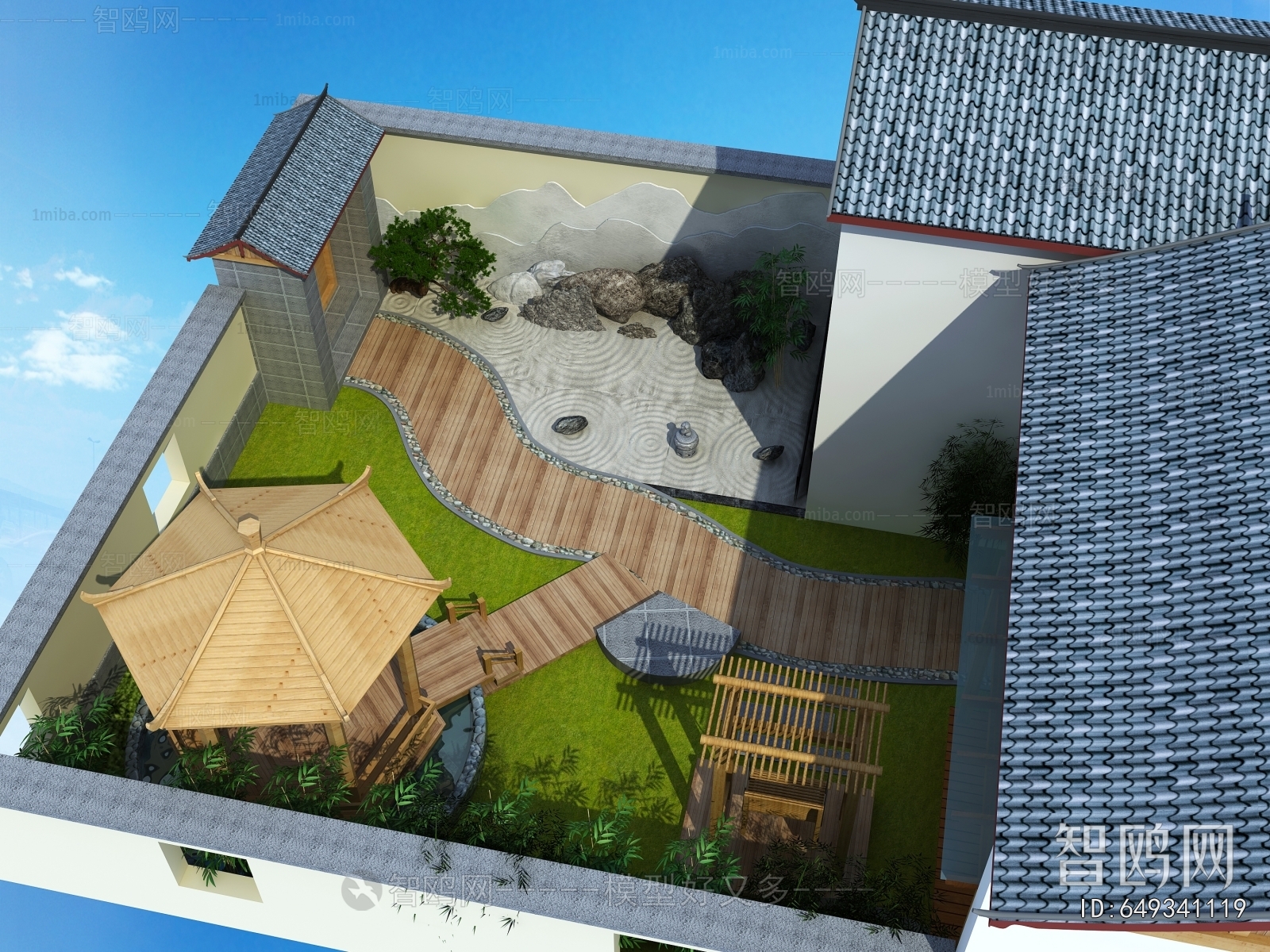 New Chinese Style Courtyard/landscape