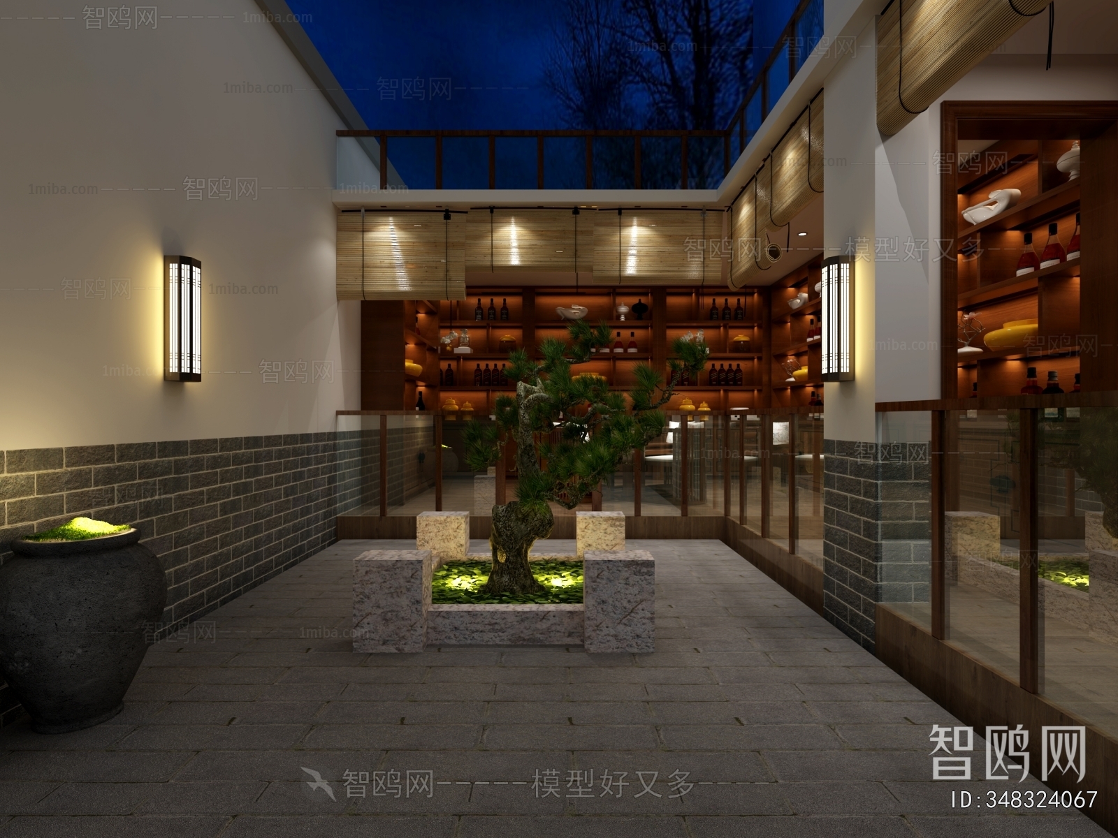 New Chinese Style Courtyard/landscape