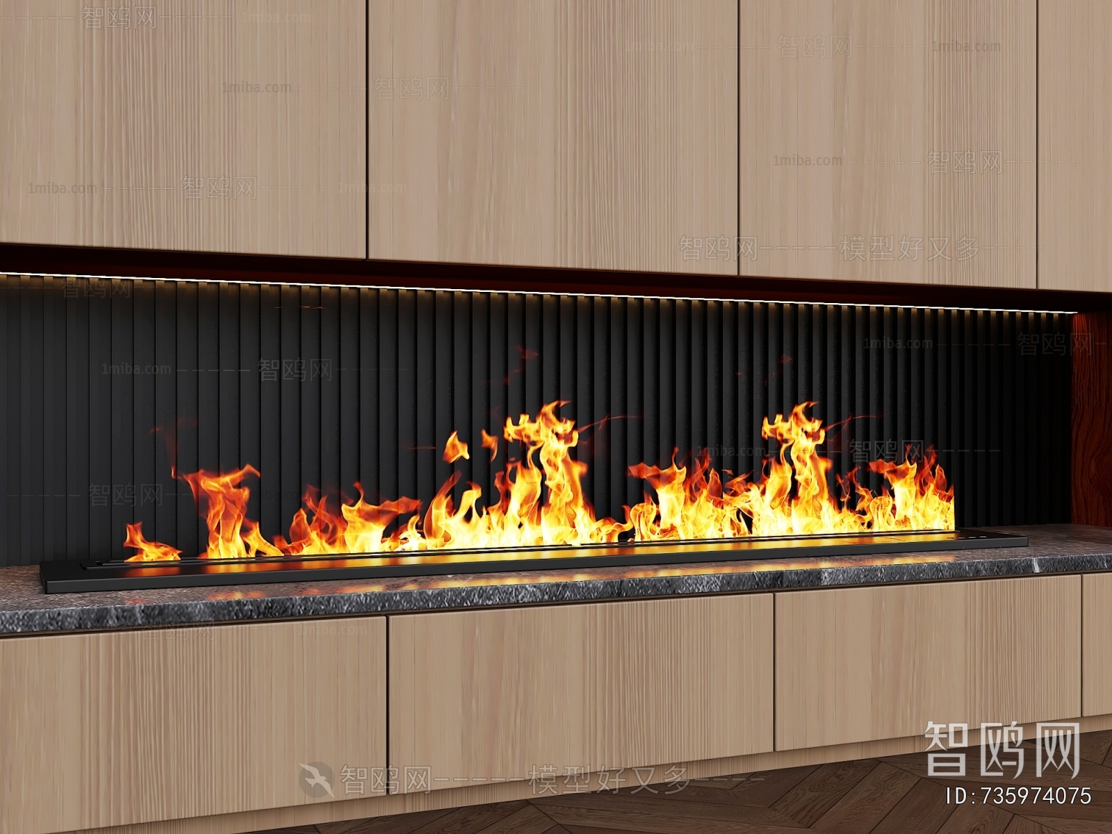 Modern Electronic Fireplace