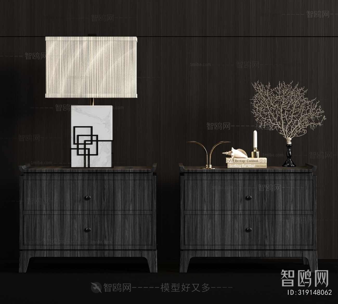 New Chinese Style Side Cabinet