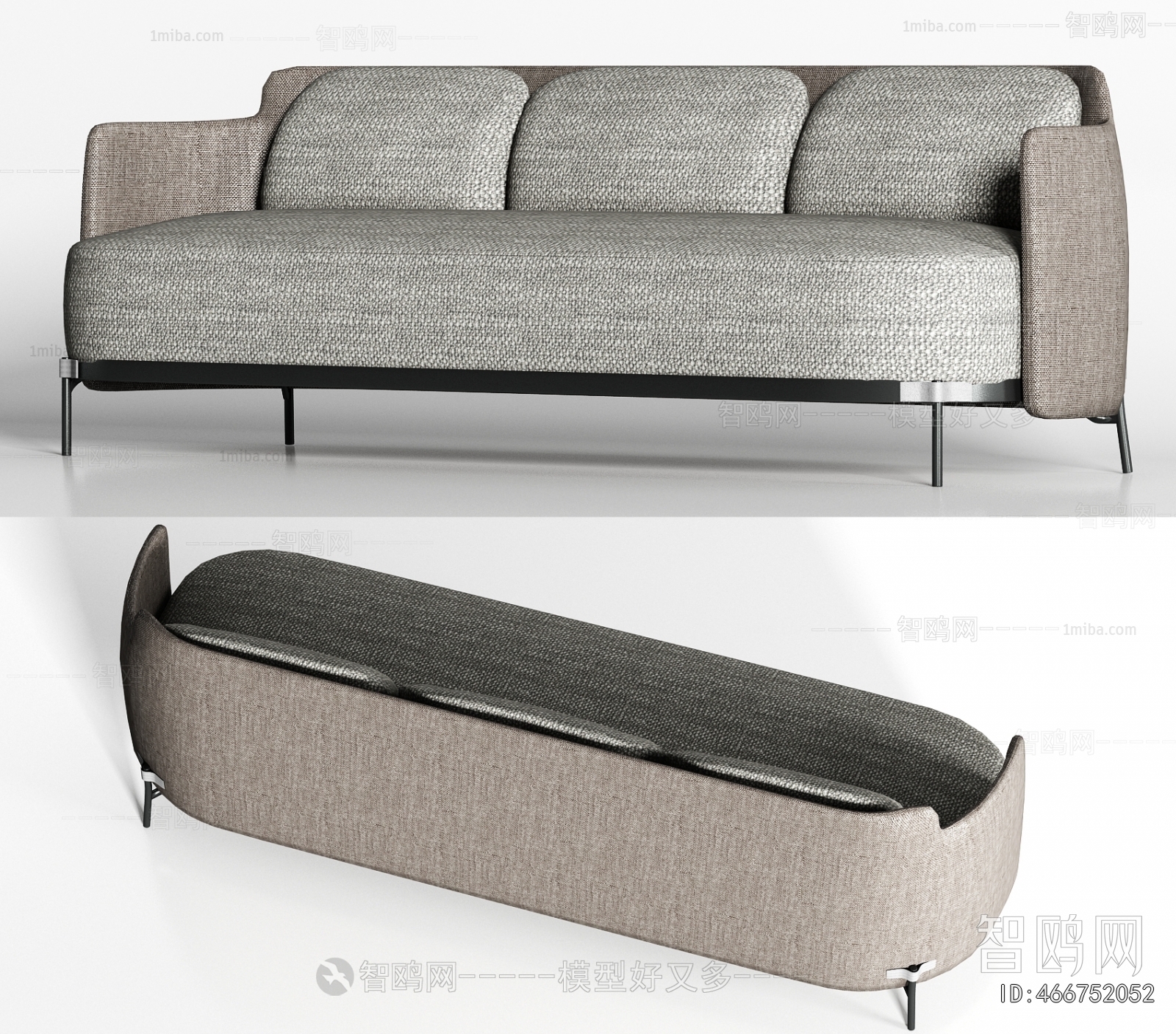 Modern Three-seat Sofa