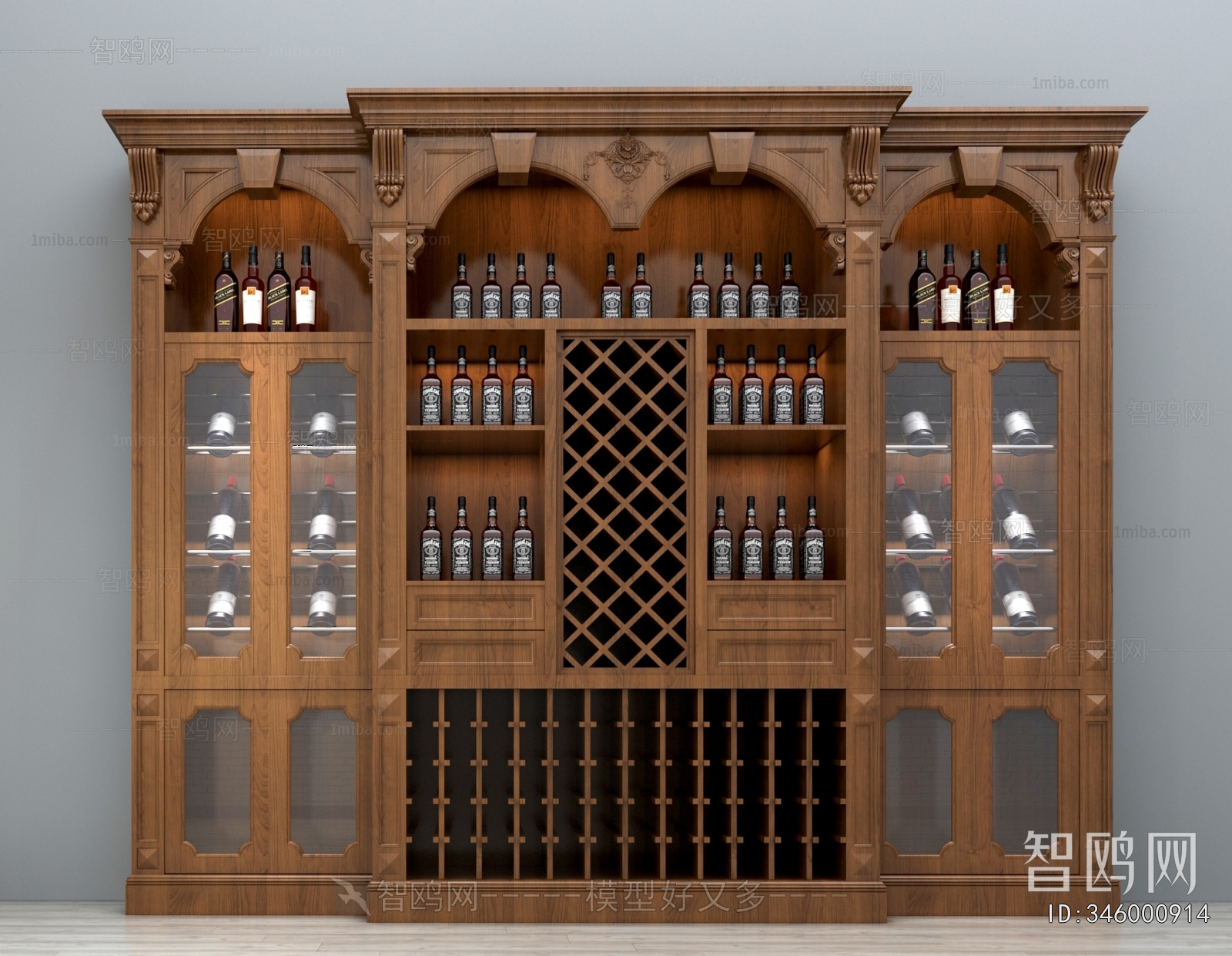 European Style Wine Cabinet