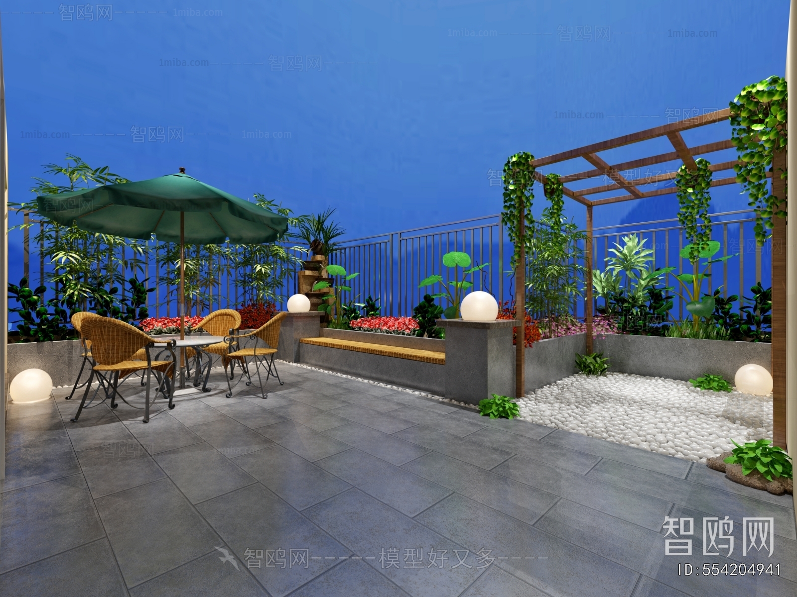 New Chinese Style Terrace