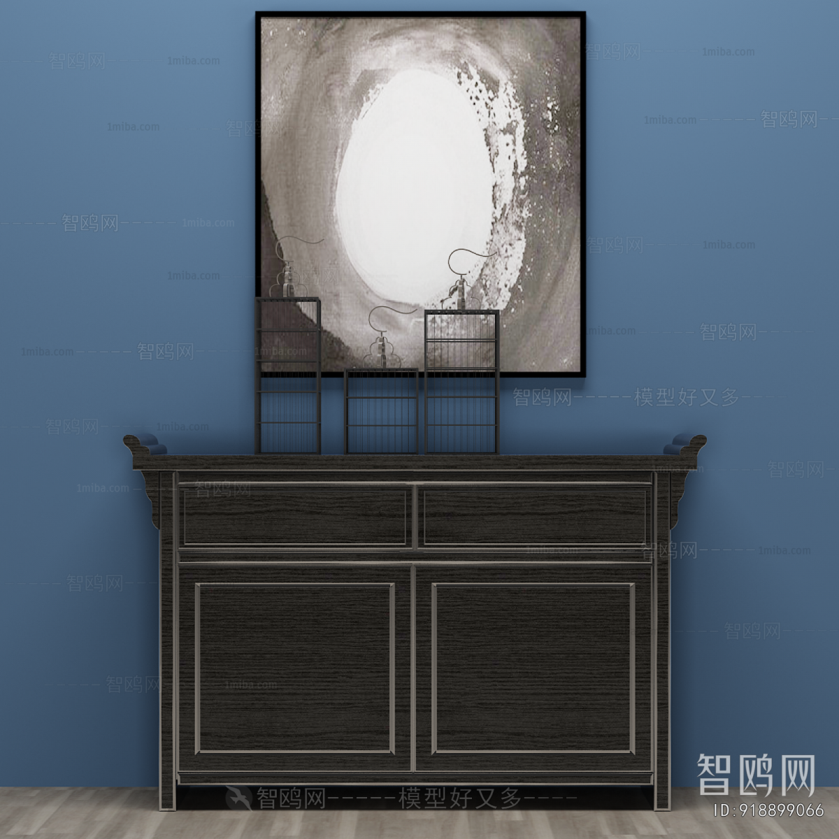 New Chinese Style Entrance Cabinet