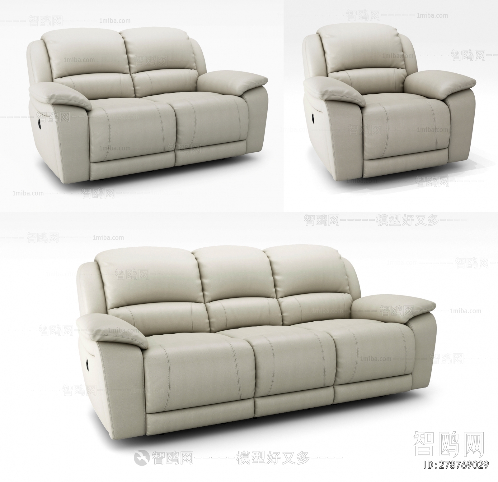 Modern Three-seat Sofa