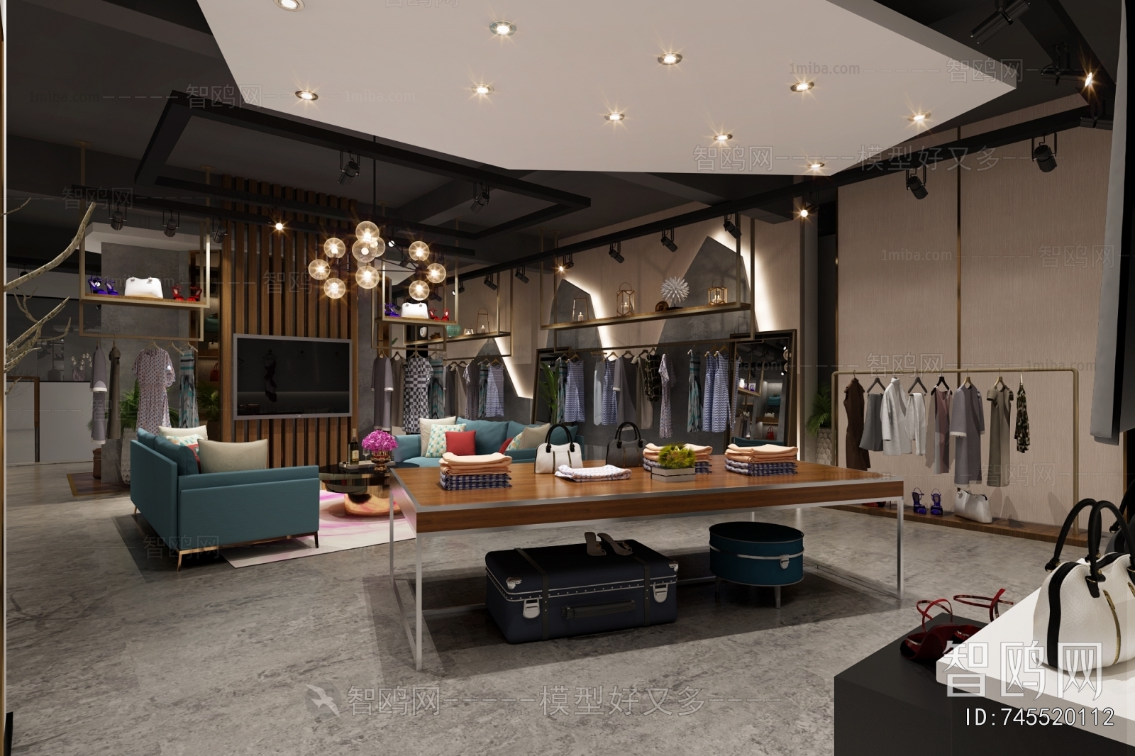 Industrial Style Clothing Store