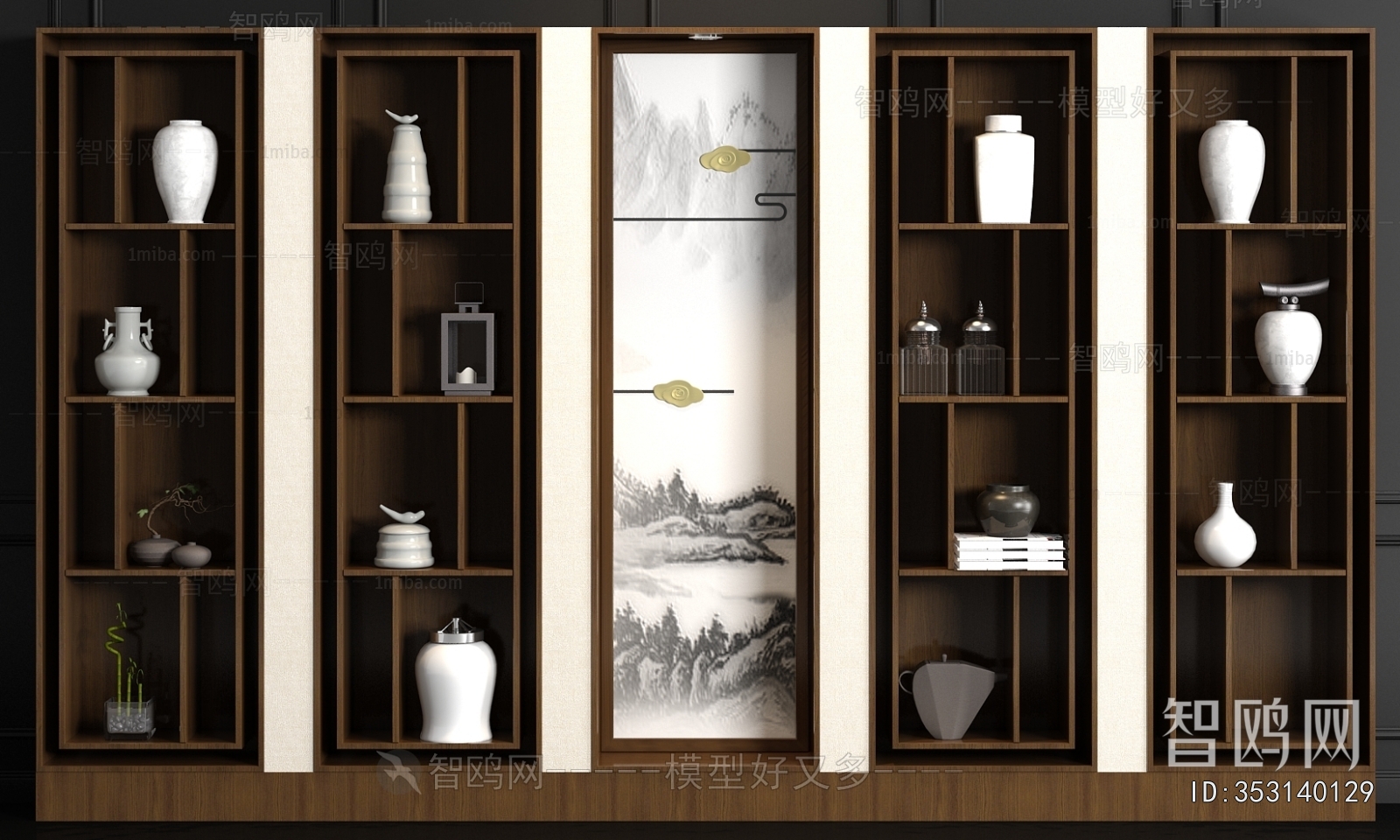 New Chinese Style Decorative Cabinet