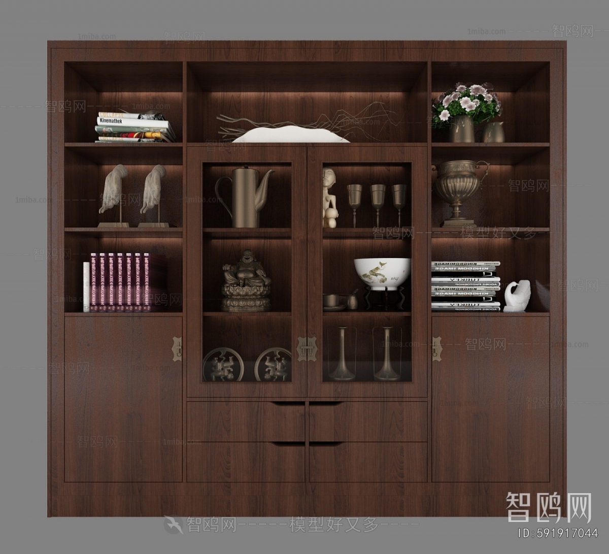 New Chinese Style Bookcase