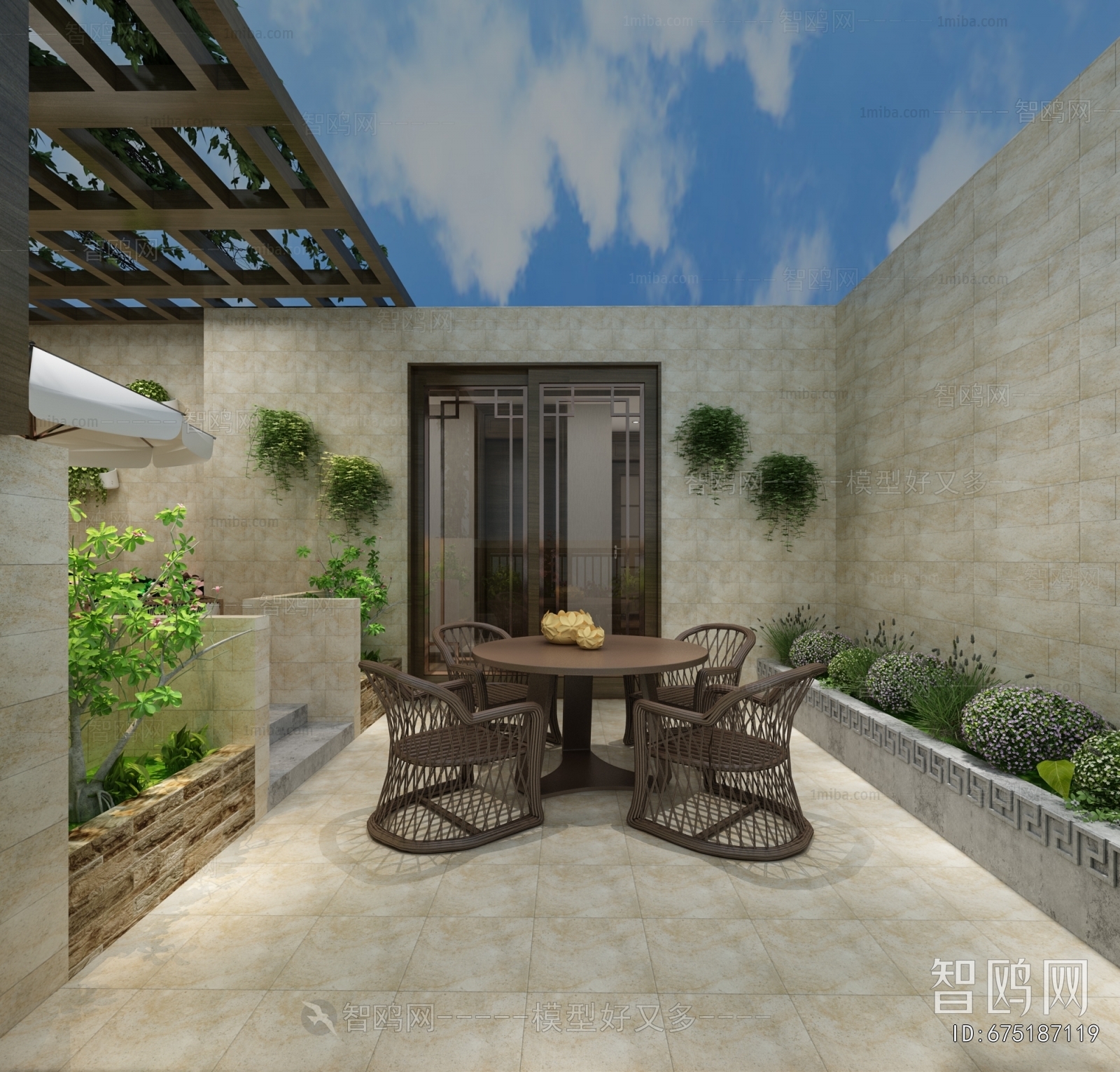 New Chinese Style Courtyard/landscape