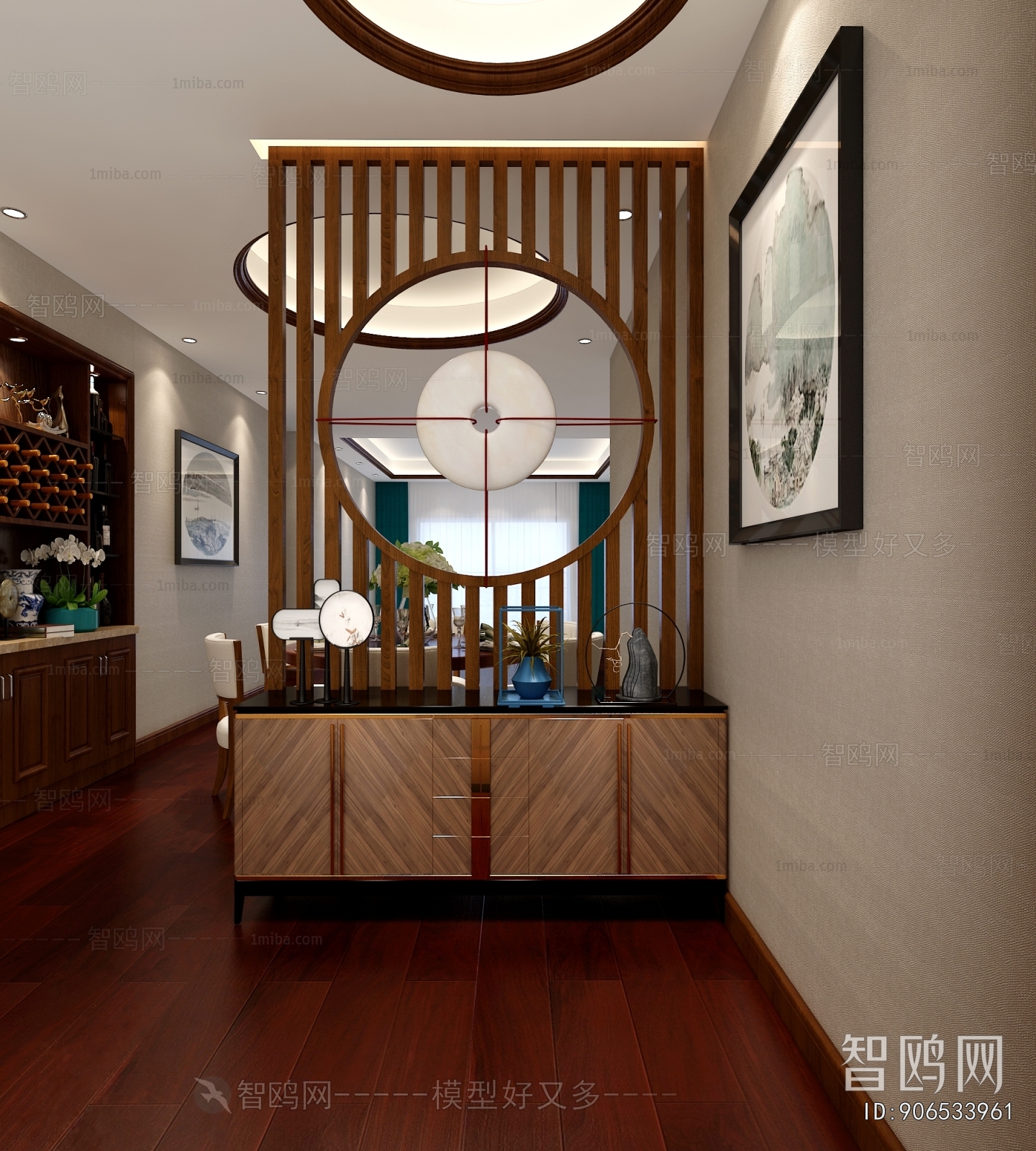 New Chinese Style Hallway