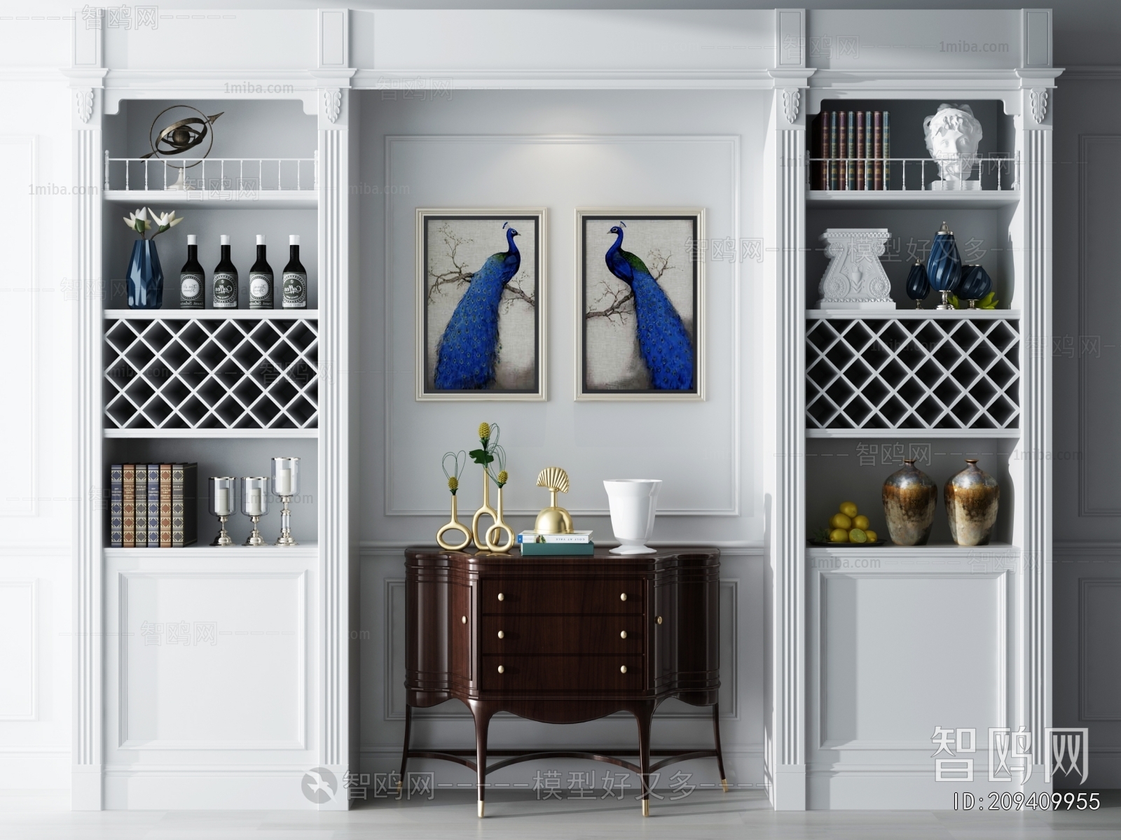 European Style Wine Cabinet