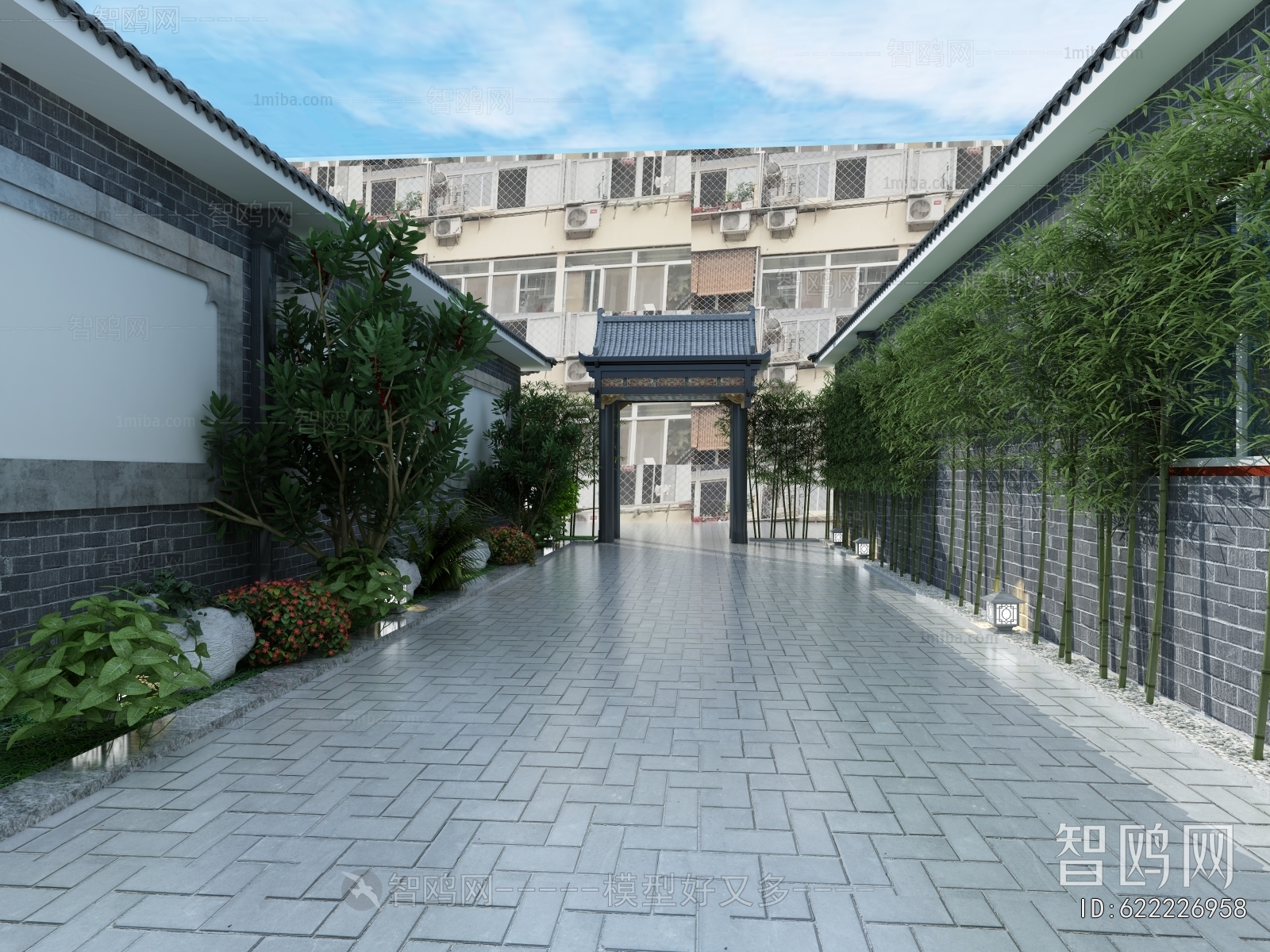 New Chinese Style Courtyard/landscape