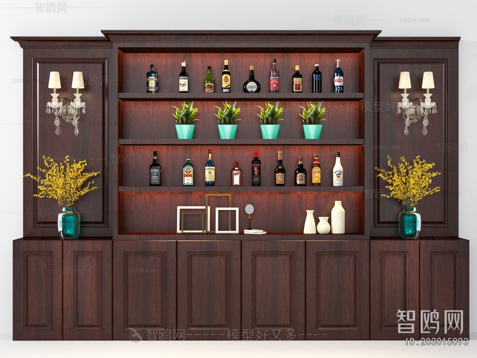 European Style Wine Cabinet