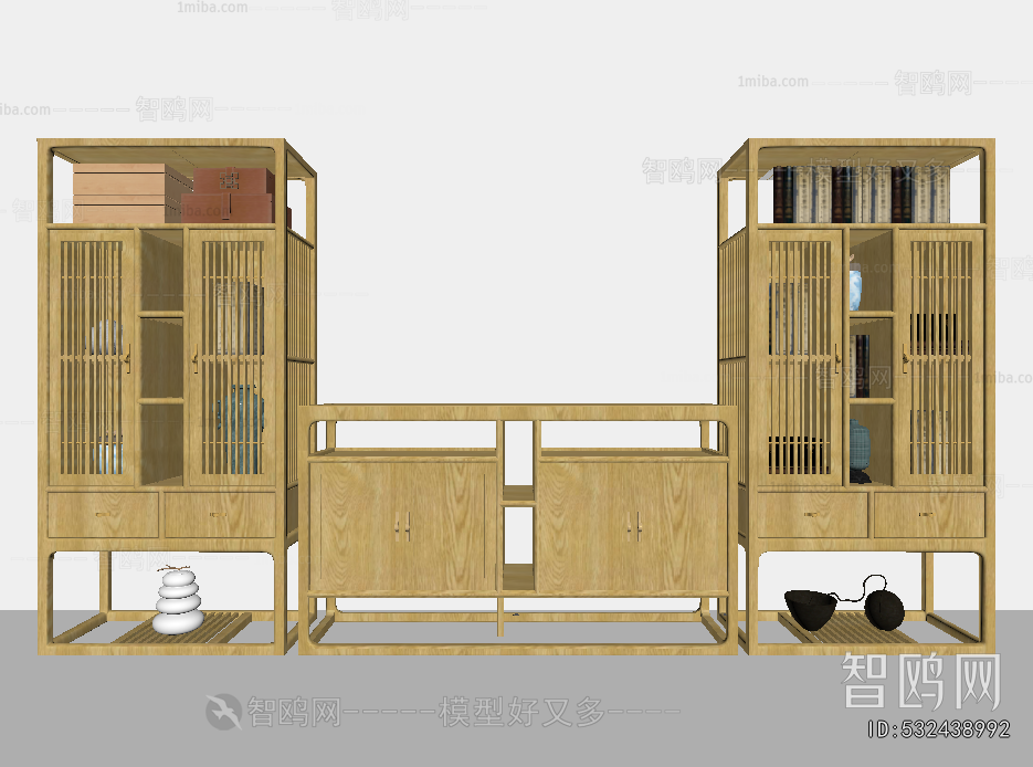 New Chinese Style Entrance Cabinet