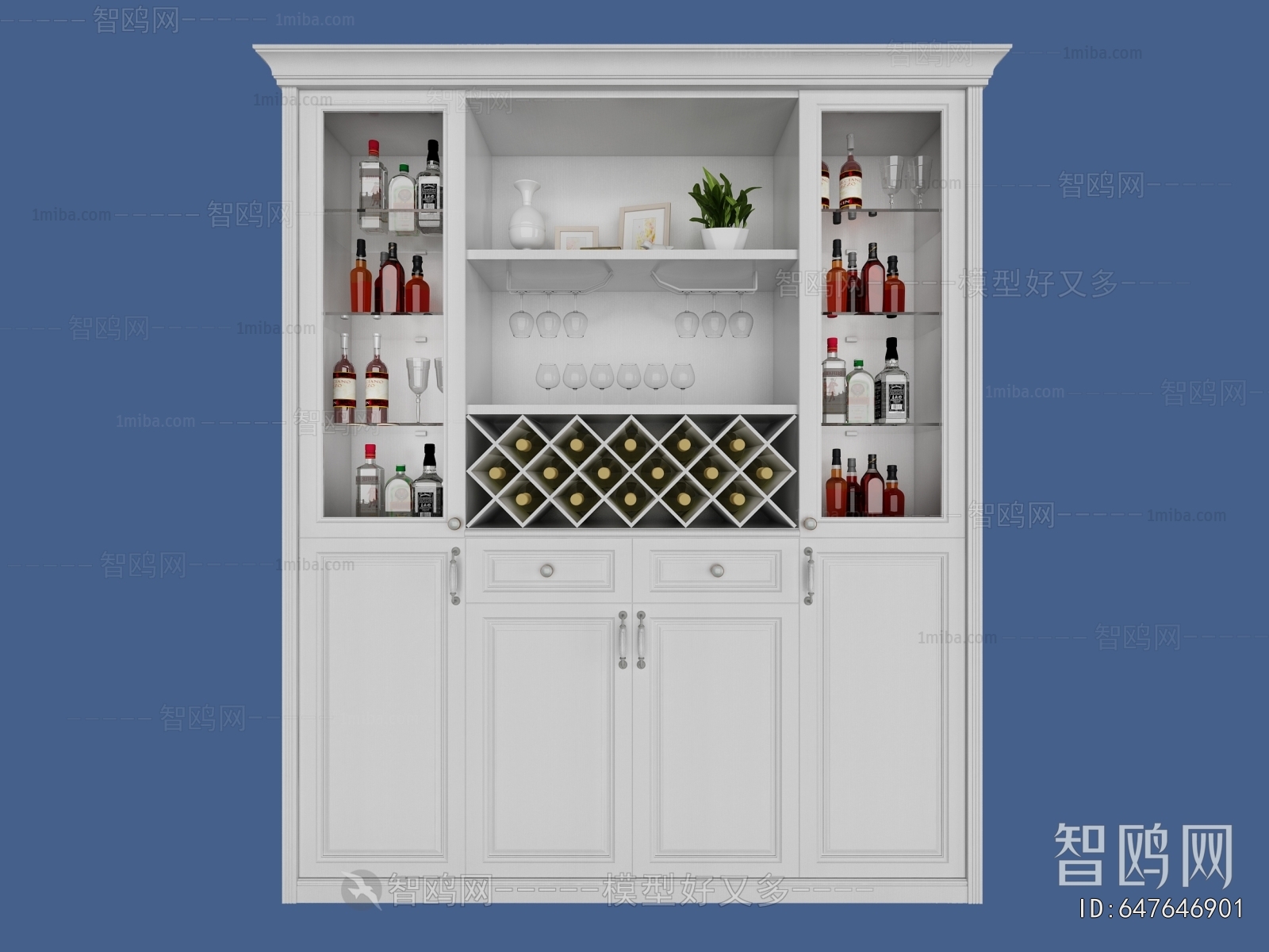 European Style Wine Cabinet