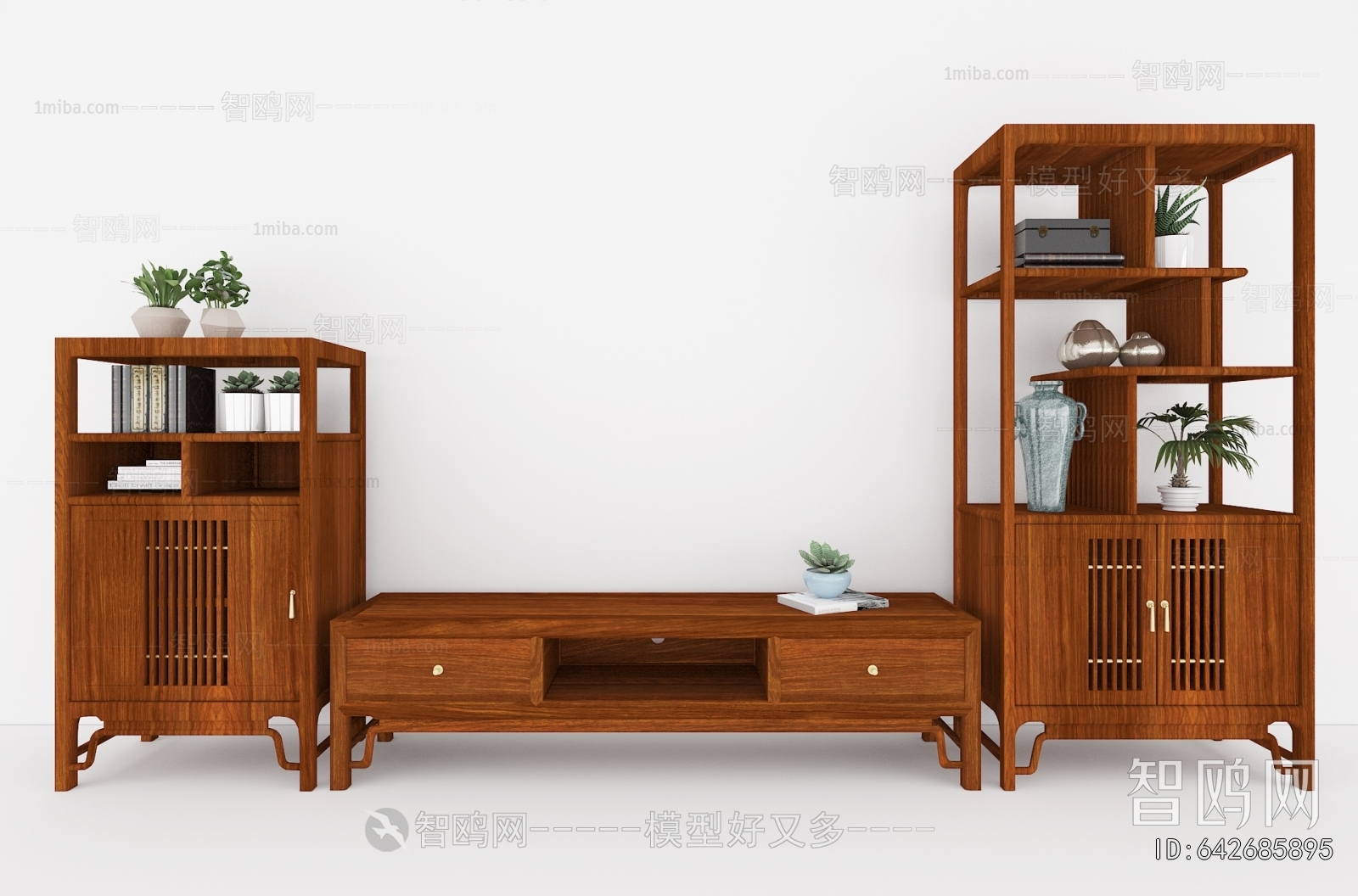 New Chinese Style TV Cabinet